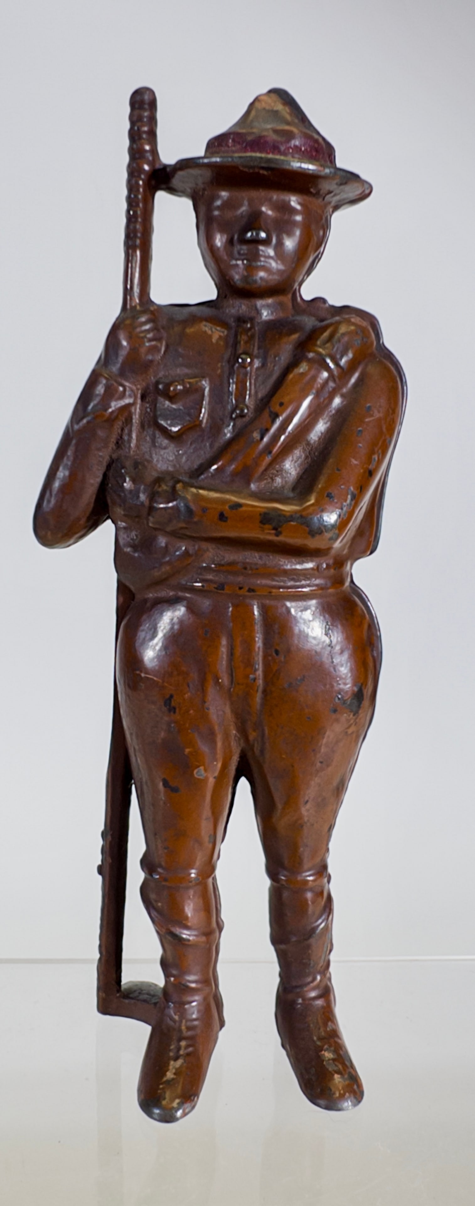 Boy Scout - Painted - Cast Iron Still Bank (1 of 2)