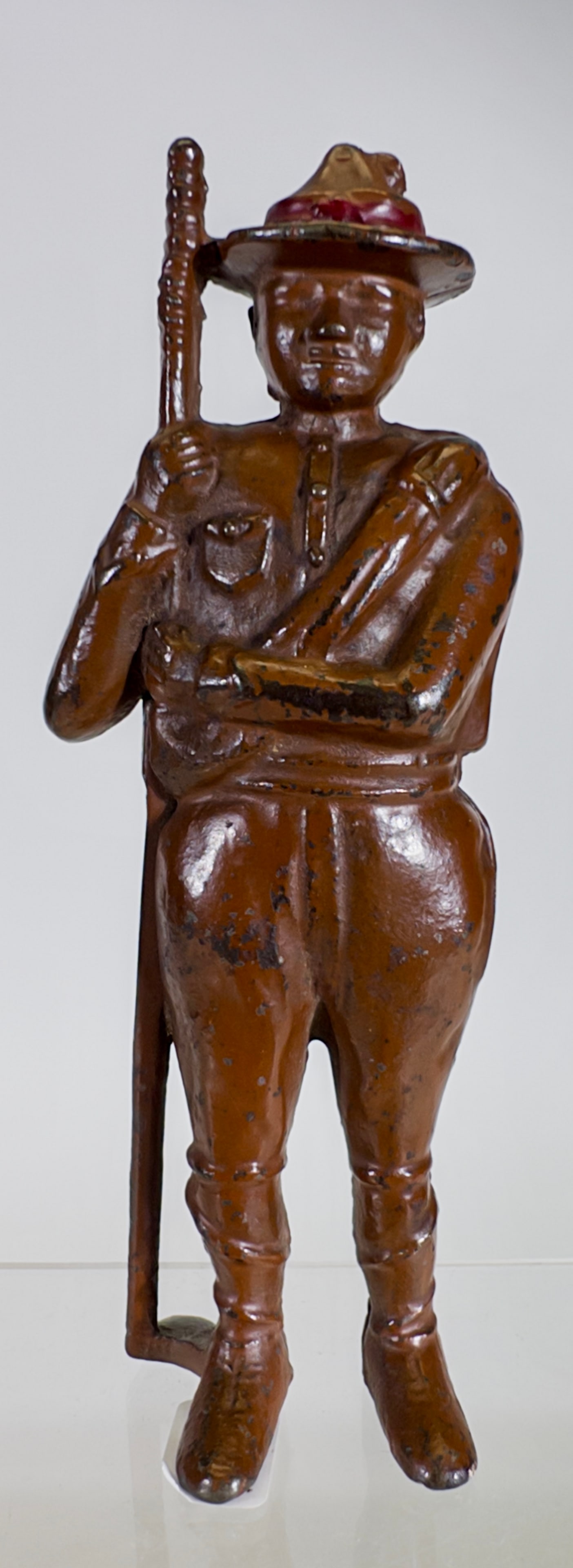 Boy Scout - Painted - Cast Iron Still Bank (1 of 2)