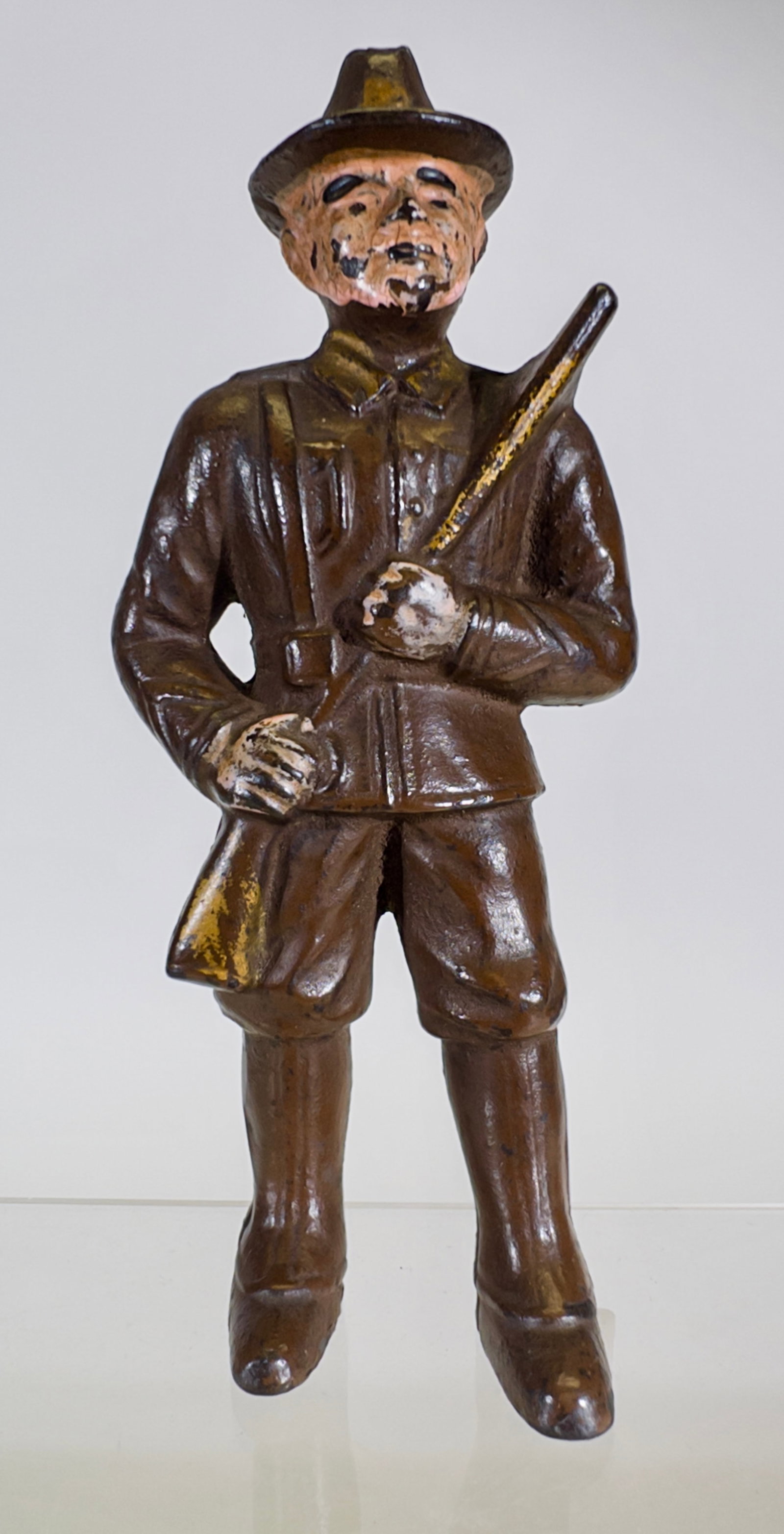Minuteman - Cast Iron Still Bank: Hubley MFG Company. Lancaster, PA. 1920's. 6" Tall x 2 1/2" Wide. Tom Kellogg Collection.