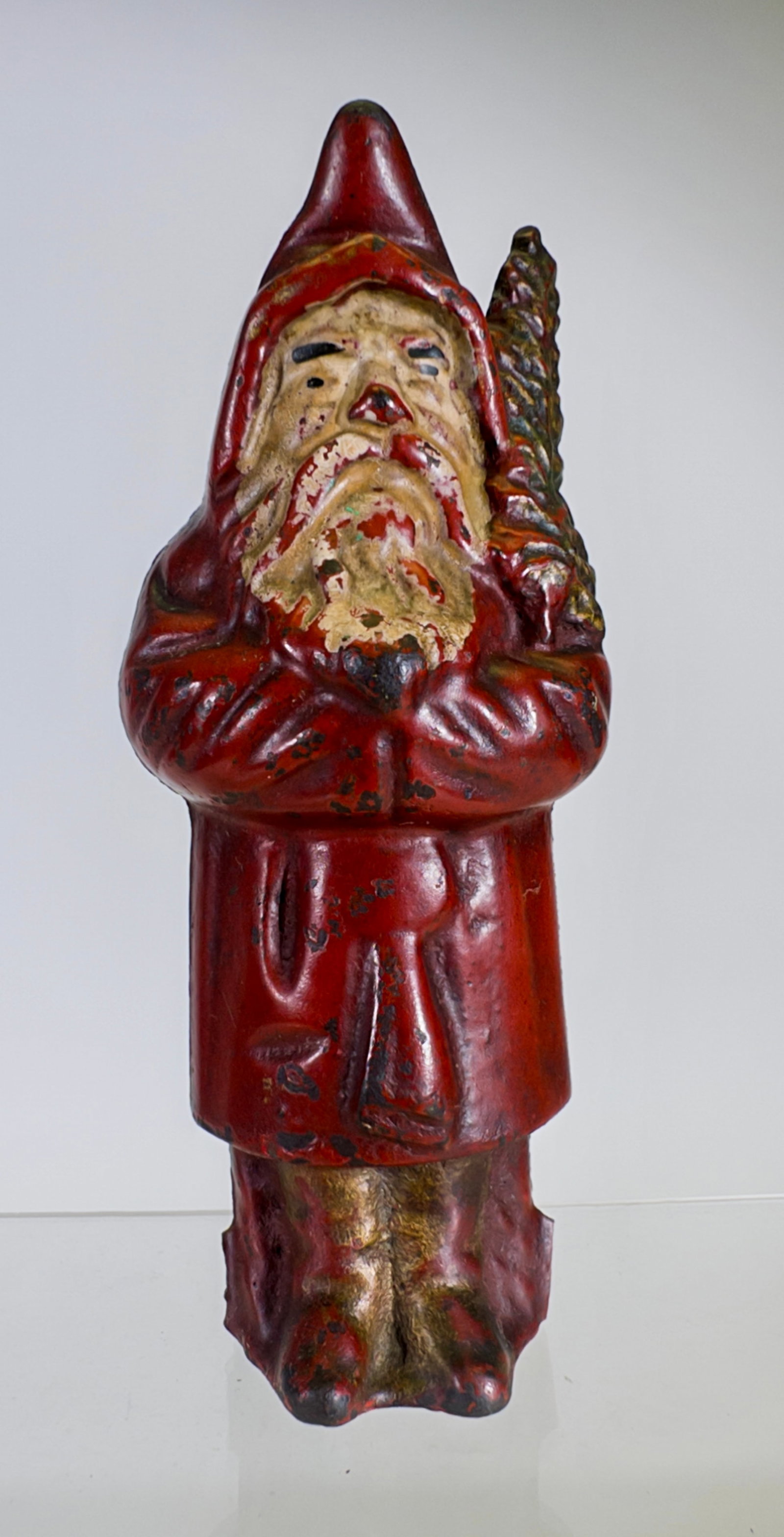 Santa with Tree - Cast Iron Still Bank (1 of 2)