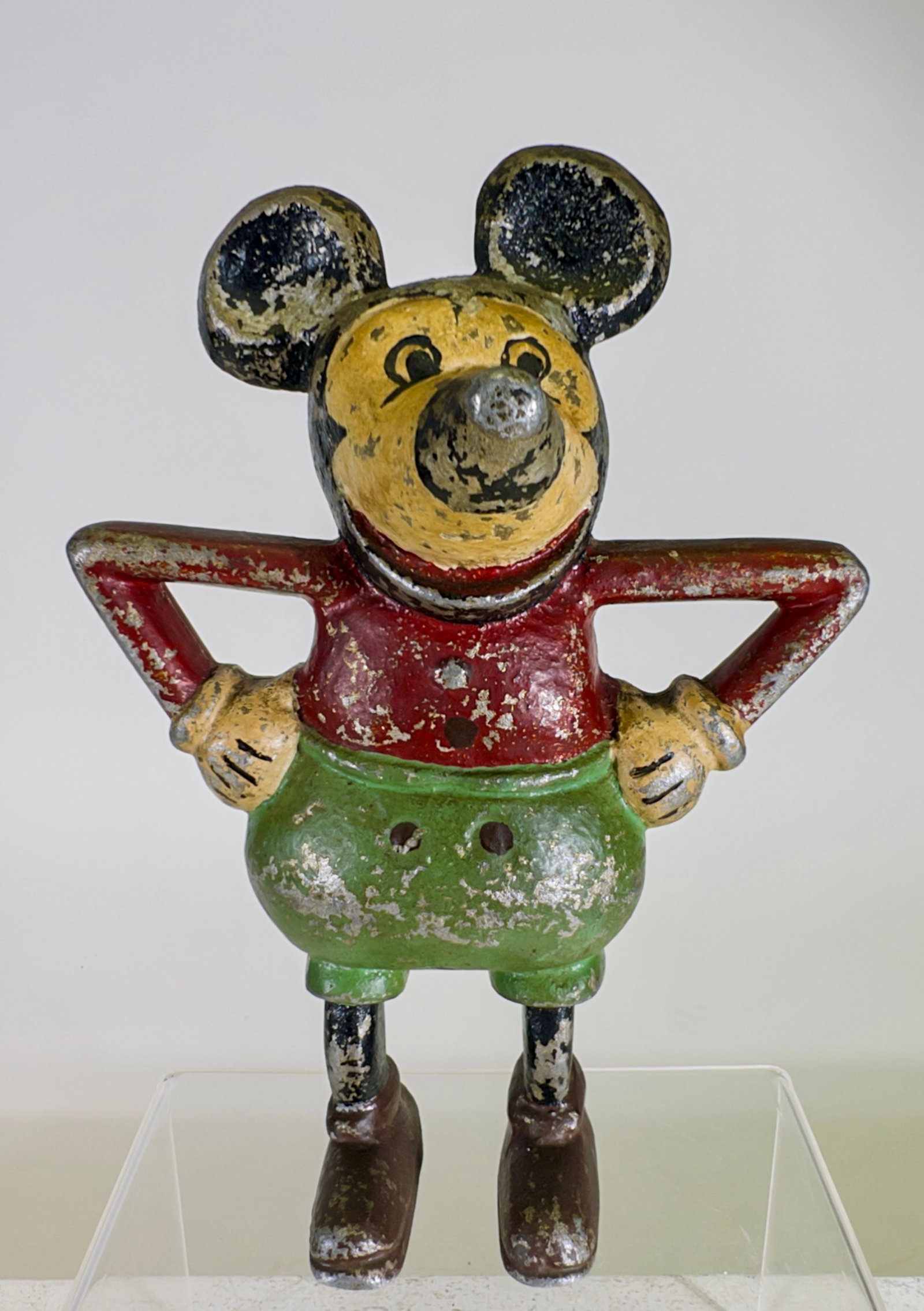 Mickey Mouse - Still Bank: Made by J. Menil. French - Early 1930's. 8" Tall x 6" Wide. Tom Kellogg Collection.