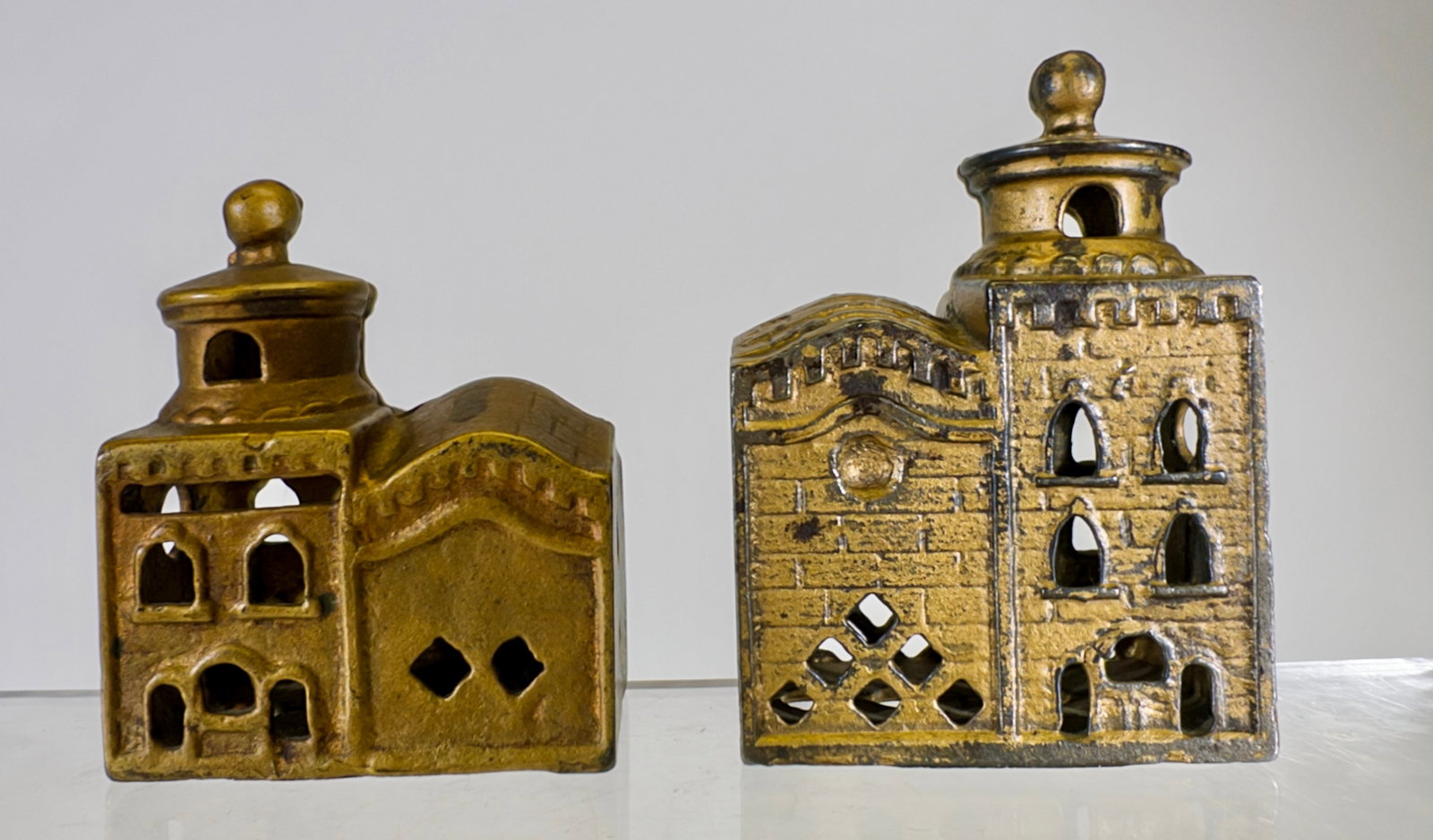 Two & Three Story Mosque - Cast Iron Building Banks (1 of 2)