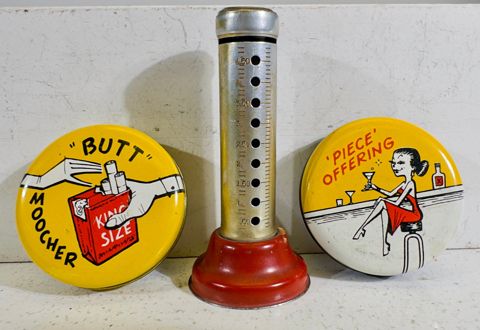 Three Small Tin Banks (1 of 2)