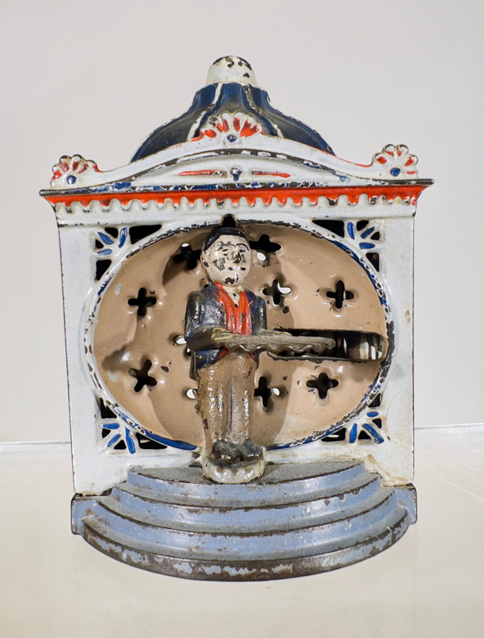 Lilliput - Cast Iron Mechanical Bank - Patriotic Colors (1 of 3)