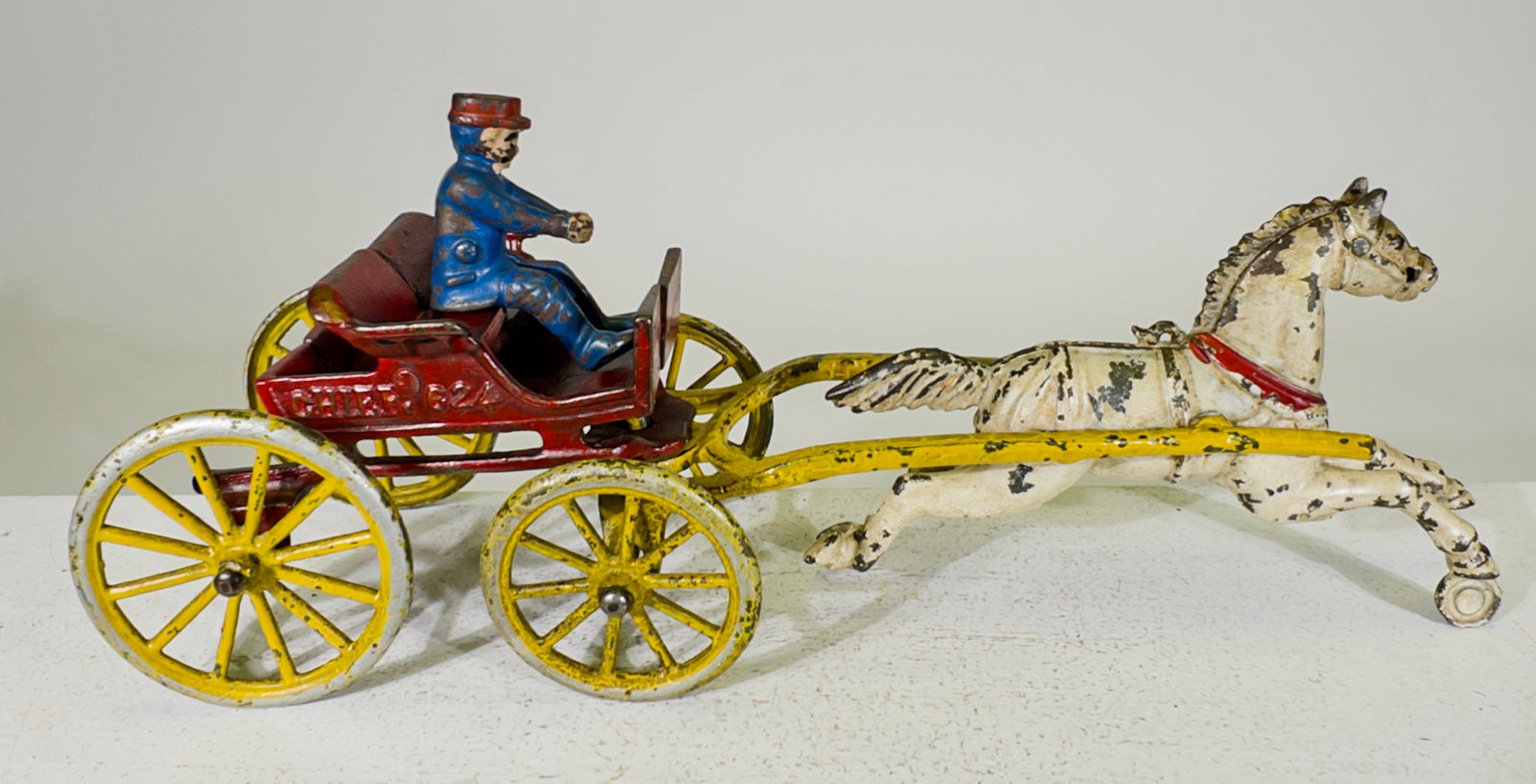 Fire Chief Wagon - Scarce - Cast Iron Horse Drawn Toy (1 of 3)