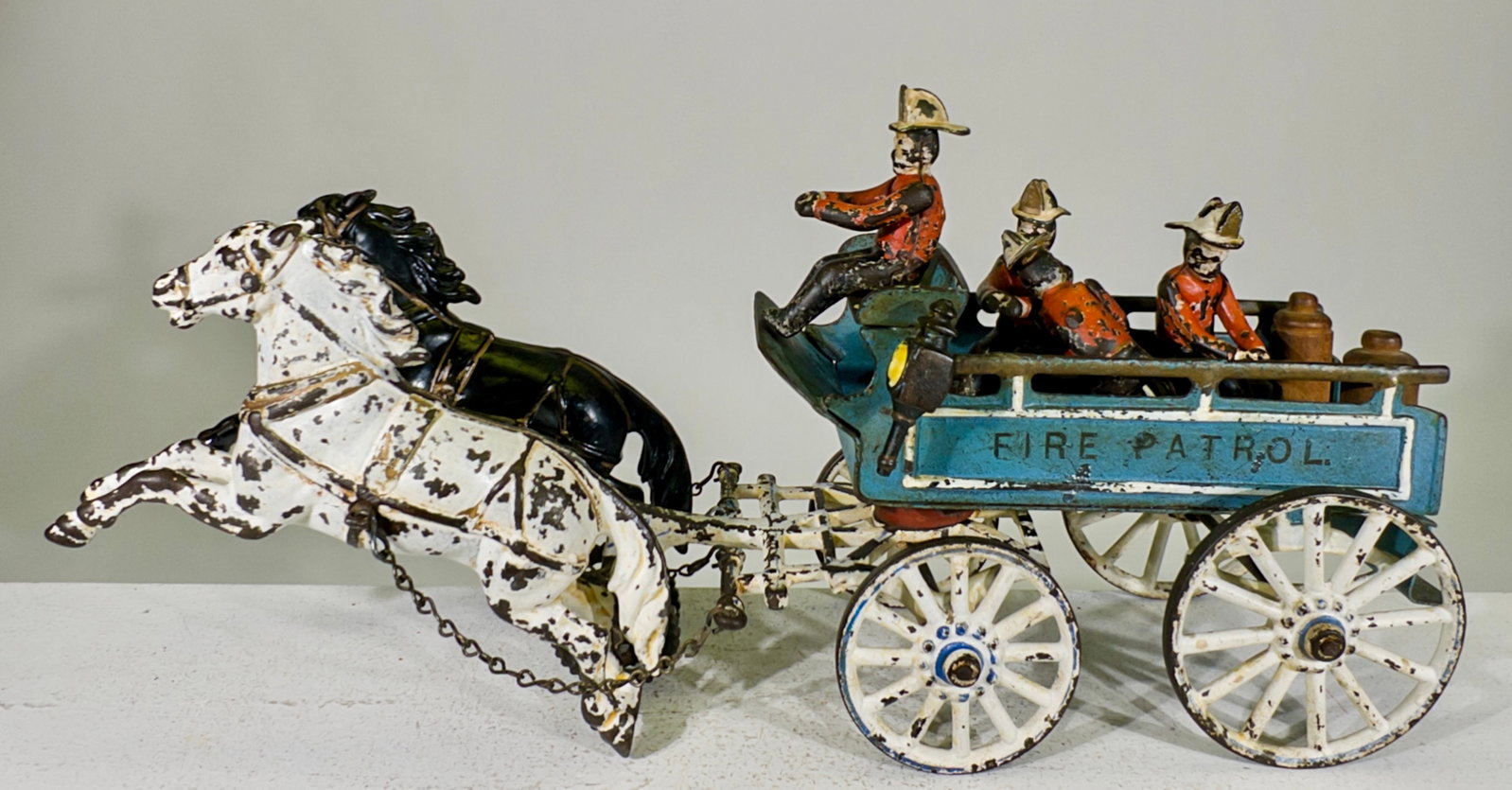 Fire Patrol Wagon - Cast Iron Horse Drawn Toy (1 of 3)
