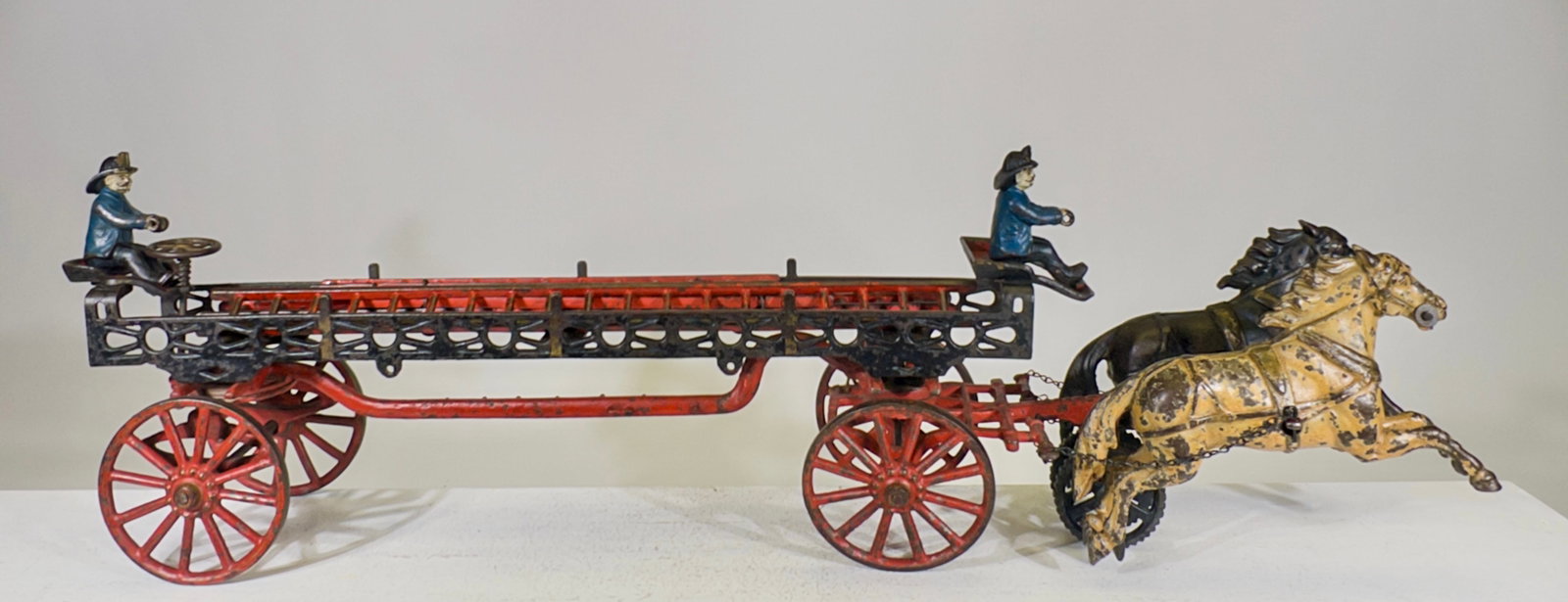 Two Horse Ladder Wagon - Cast Iron Toy (1 of 3)