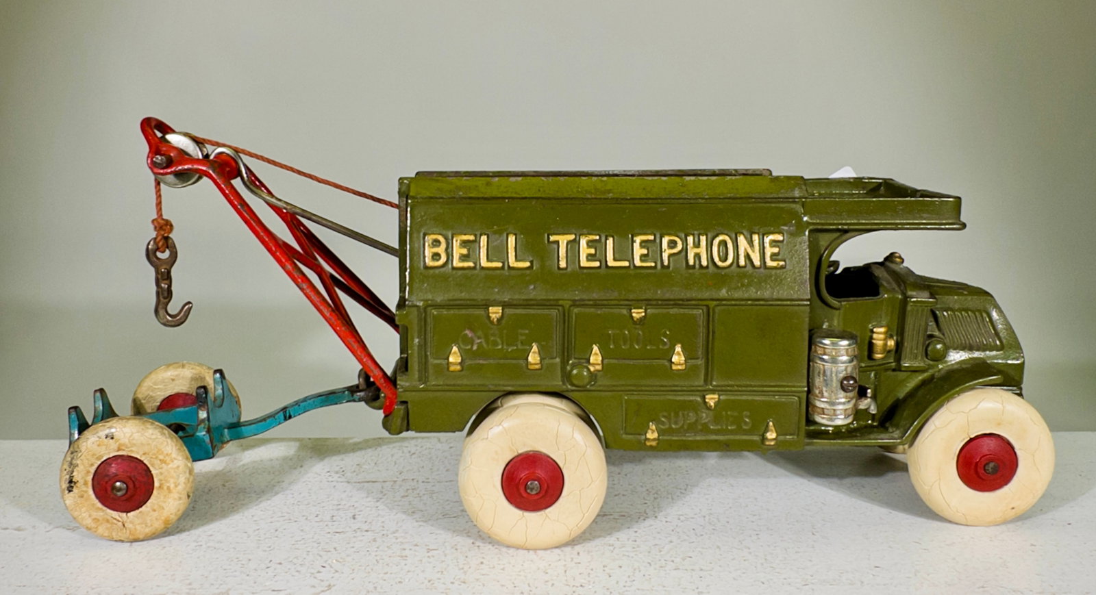 Bell Telephone Truck - Largest Size: Hubley Mfg. Co. - Lancaster, PA. 1930's - 6"T x 13 1/2"L