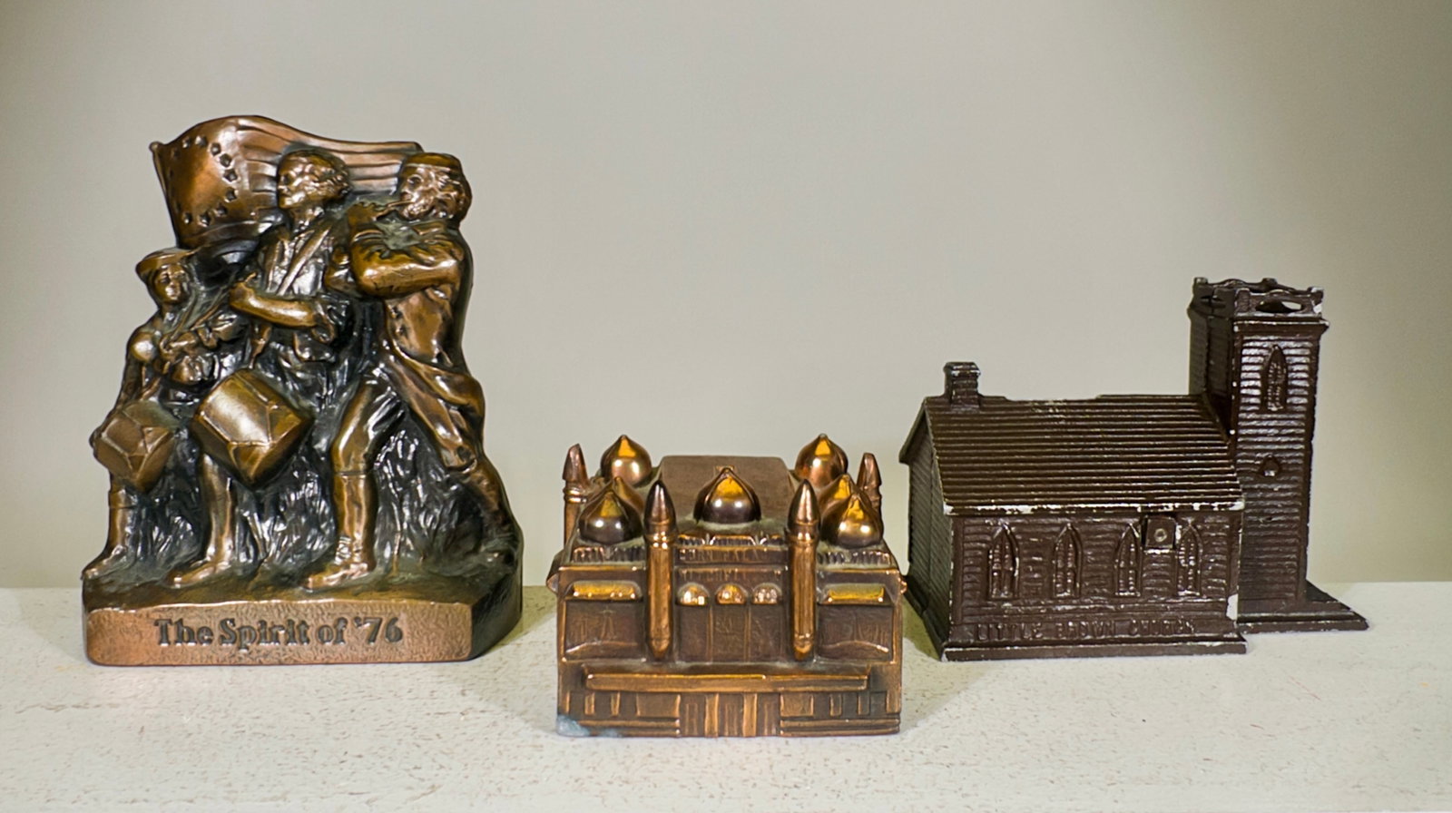 Three Alloy Made Still Banks: American 1940/50's - Largest is 6"T x 5"W