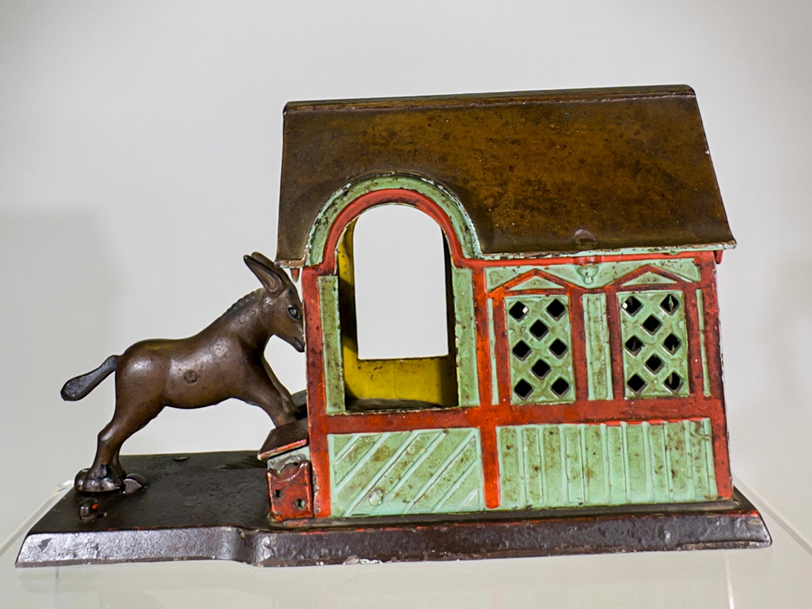 Mule Entering Barn - Green Barn Version (1 of 3)