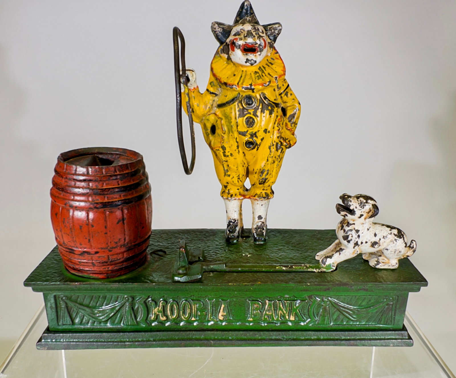 The Hoopla Mechanical Bank - Scarce: John Harper Ltd. - English 1895 - 7 1/4"T x 8 1/4"W
