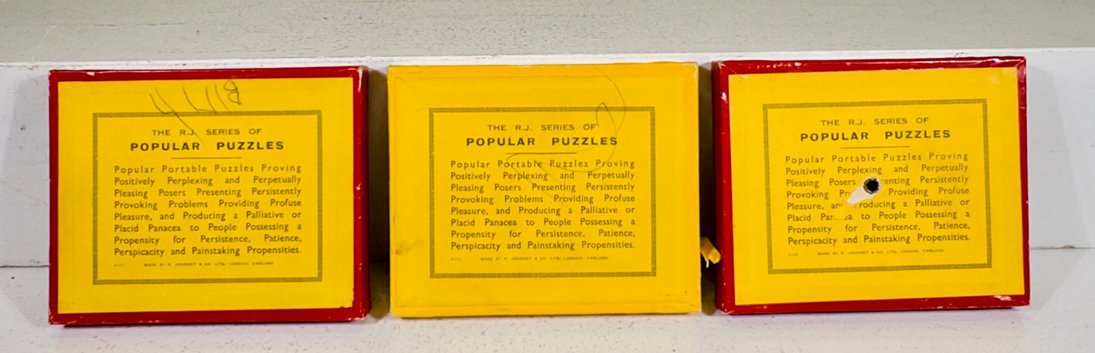 Three Dexterity Puzzles - 2