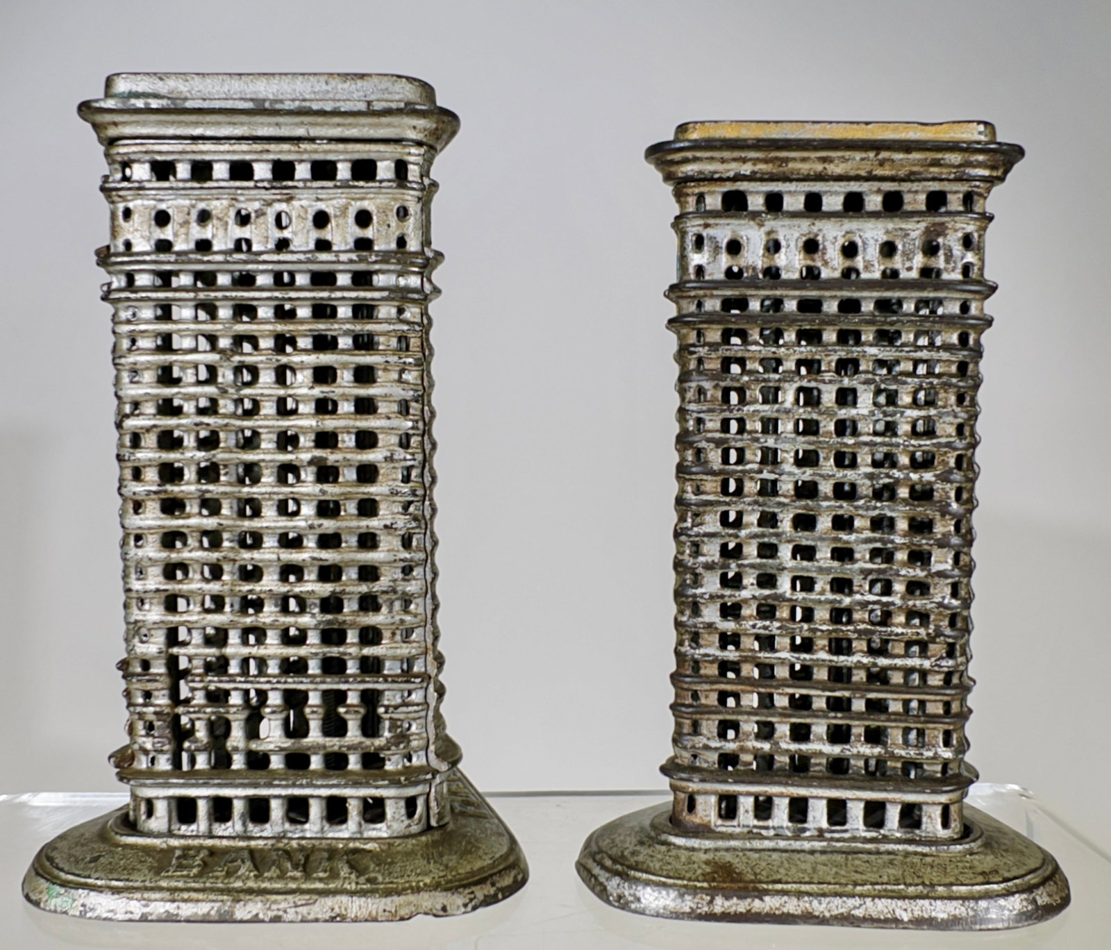 Two Flat Iron Banks - Second Largest and Second Smallest (1 of 3)
