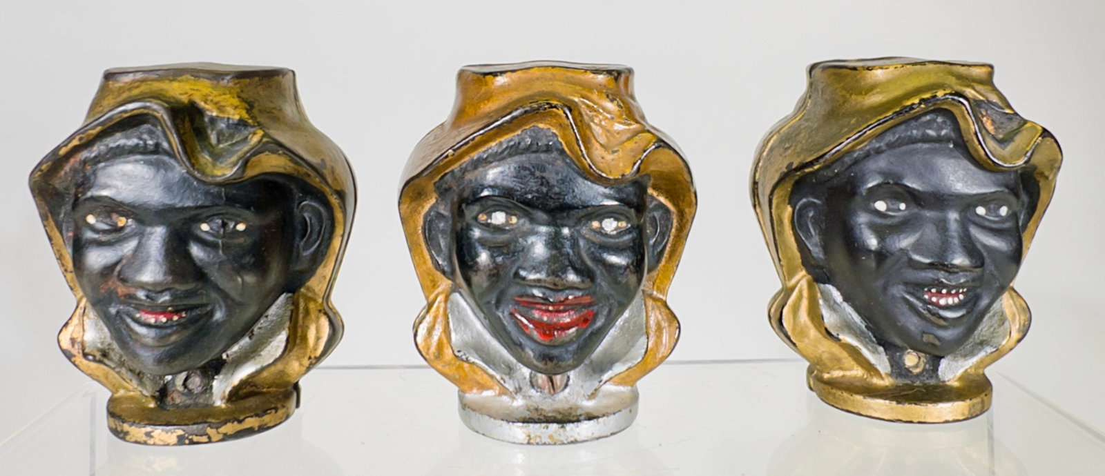 Three Small Black Boy Banks (1 of 3)