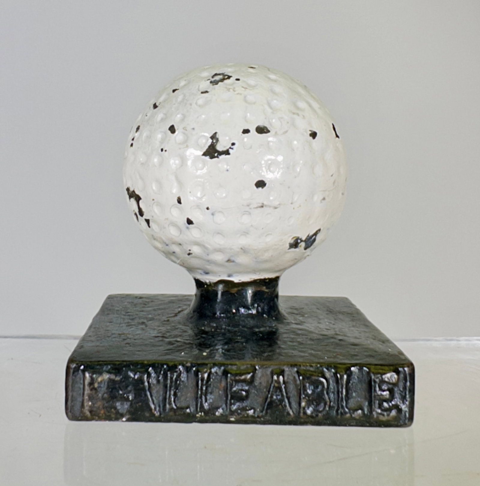 Eastern Malleable Iron Co. Advertising Paperweight Golf Ball Image (1 of 2)
