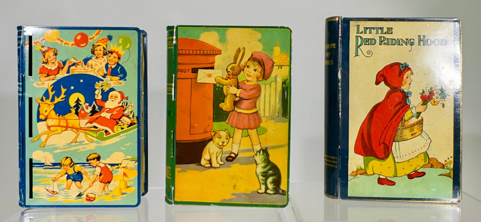 Three Tin Book Banks (1 of 3)