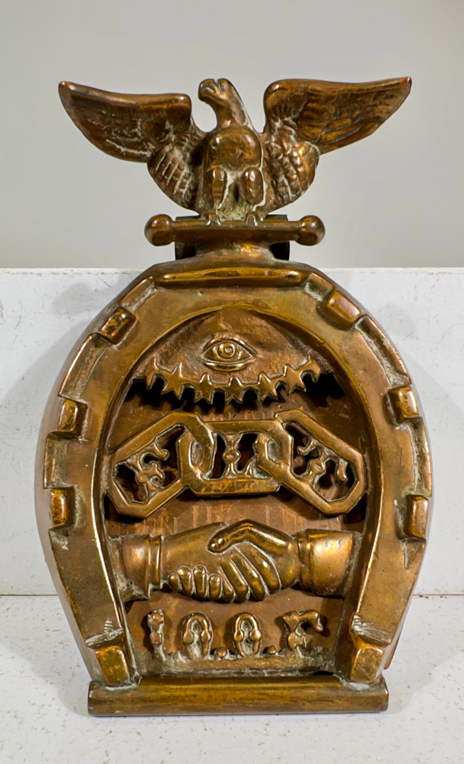 Odd Fellows Cast Iron Door Knocker (1 of 2)