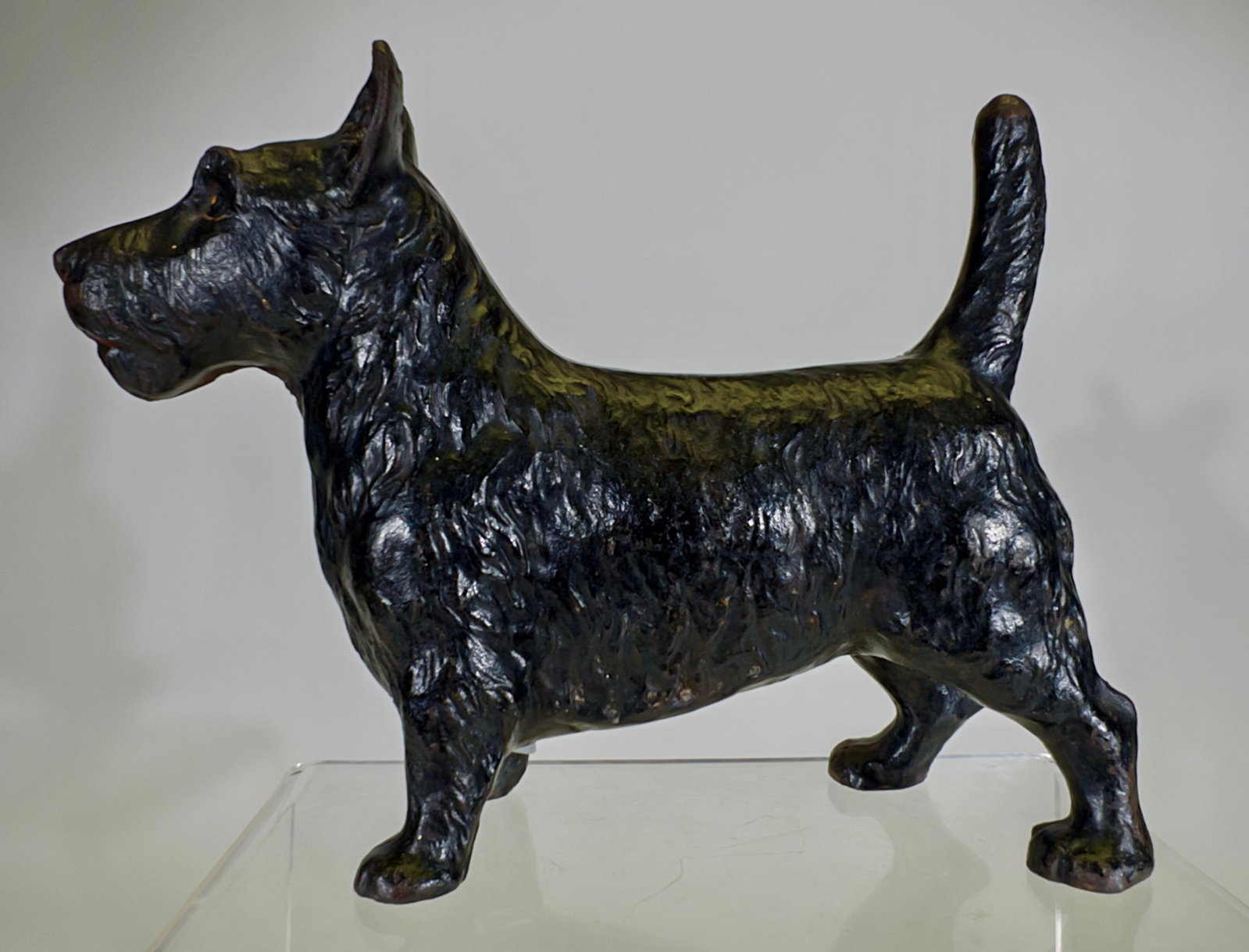 Scottie Doorstop: American 1930 - 7 3/4"T x 10 1/4"L