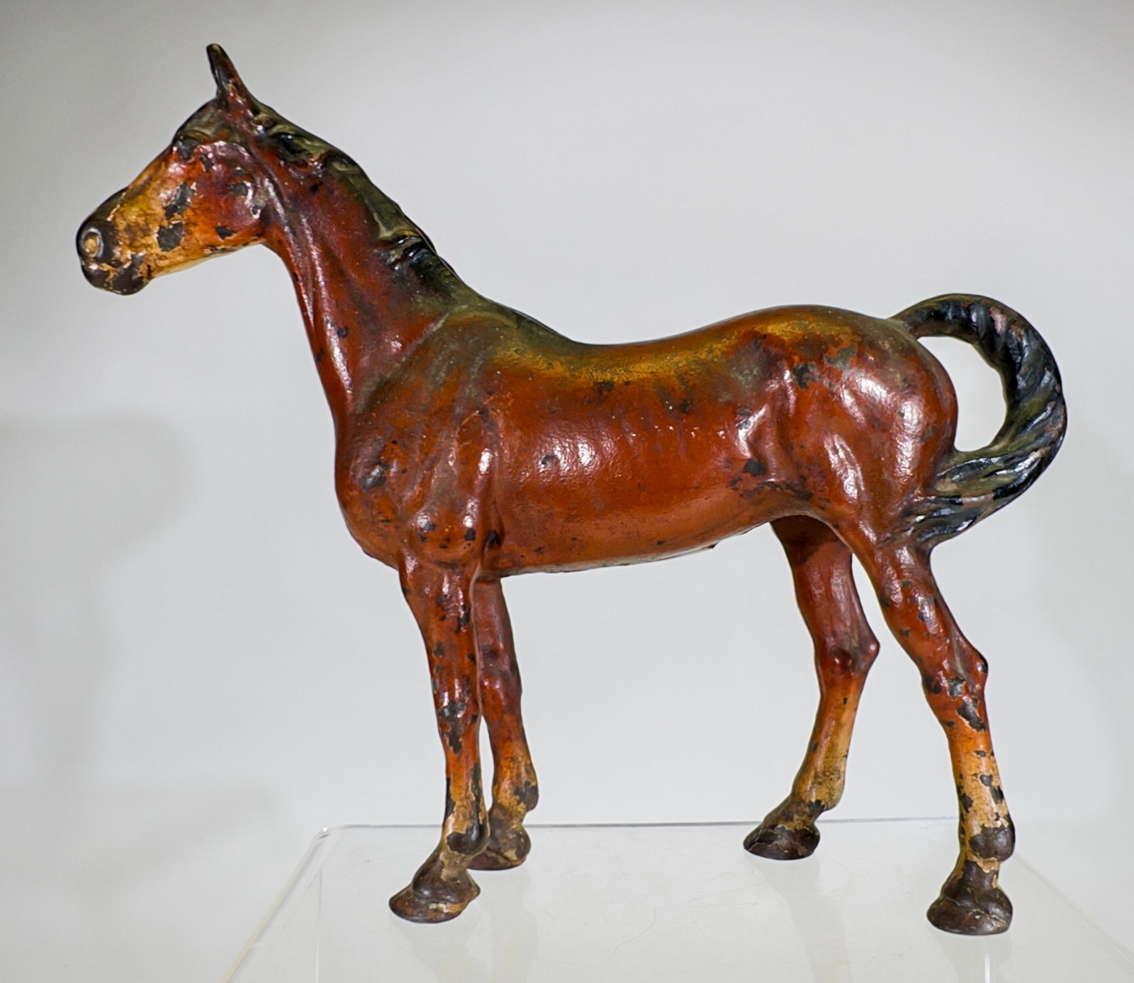 Horse Doorstop: Hubley Mfg. Co. - Lancaster, PA. 1930 - 9 3/4"T x 11 1/4"W