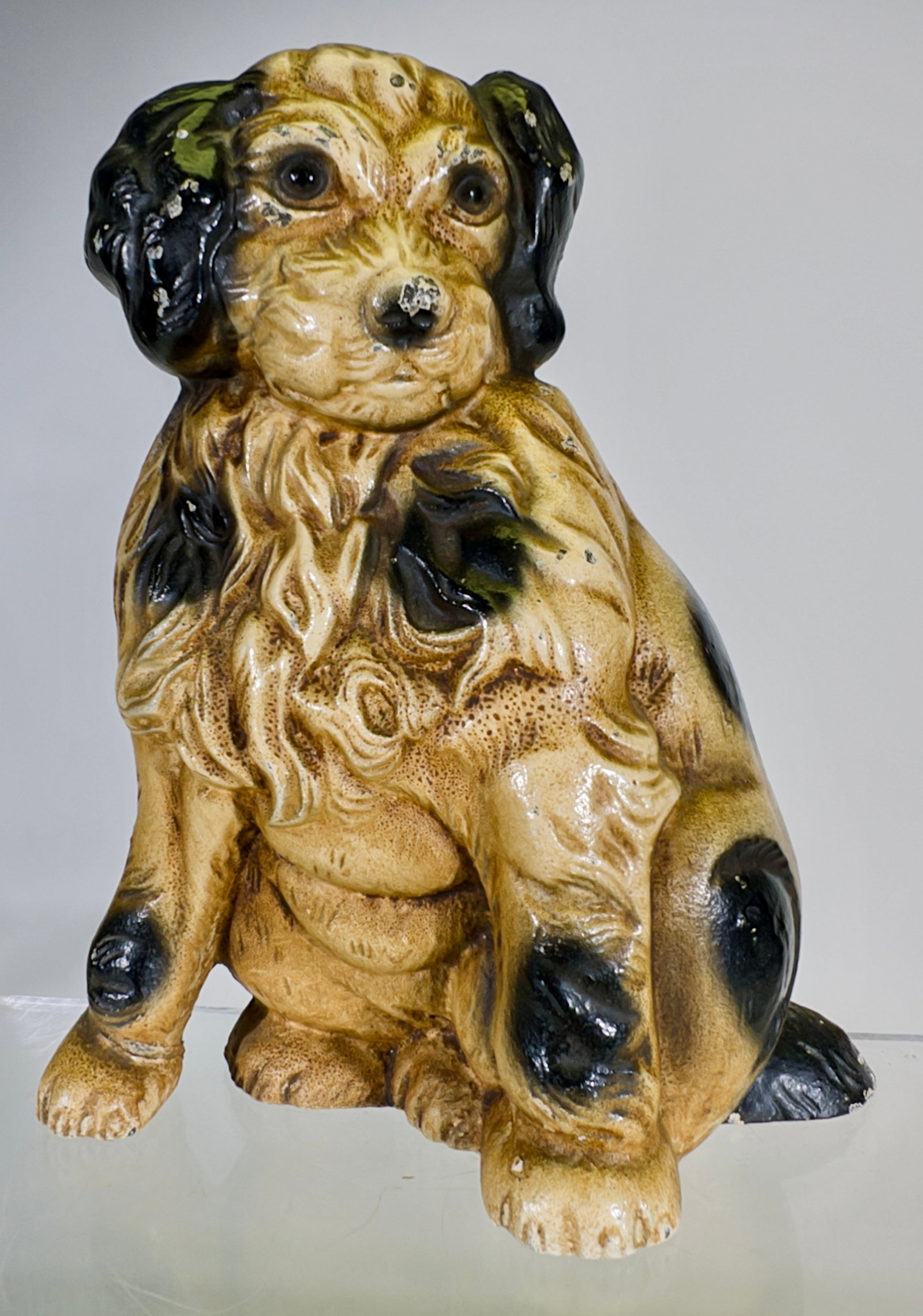 Seated Dog Doorstop: American 1930 - 8"T x 6 3/8"W