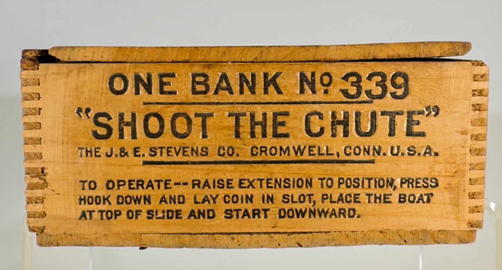 Shoot the Chute Mechanical Bank Box - This is an Original Box (1 of 3)