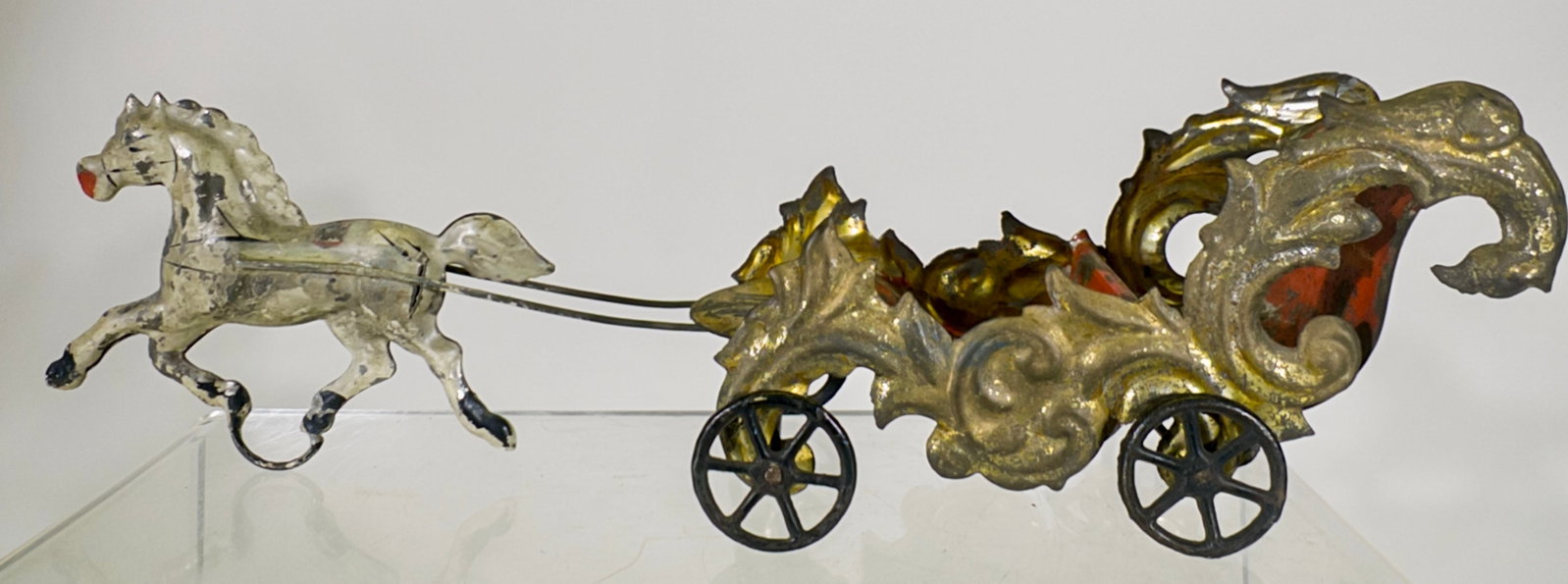 Extremely Early American Tin Bandwagon (1 of 2)