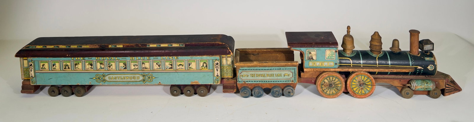 The Royal Blue Line - Paper Litho Floor Train (1 of 3)