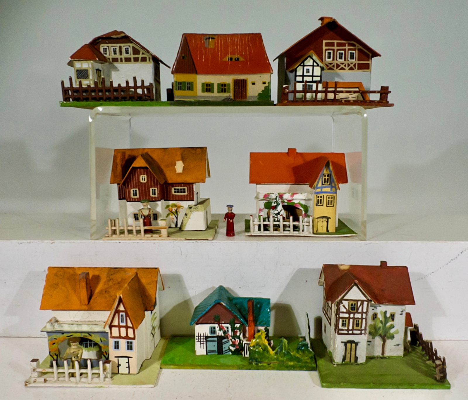 Wood and Cardboard Miniature Houses (1 of 3)