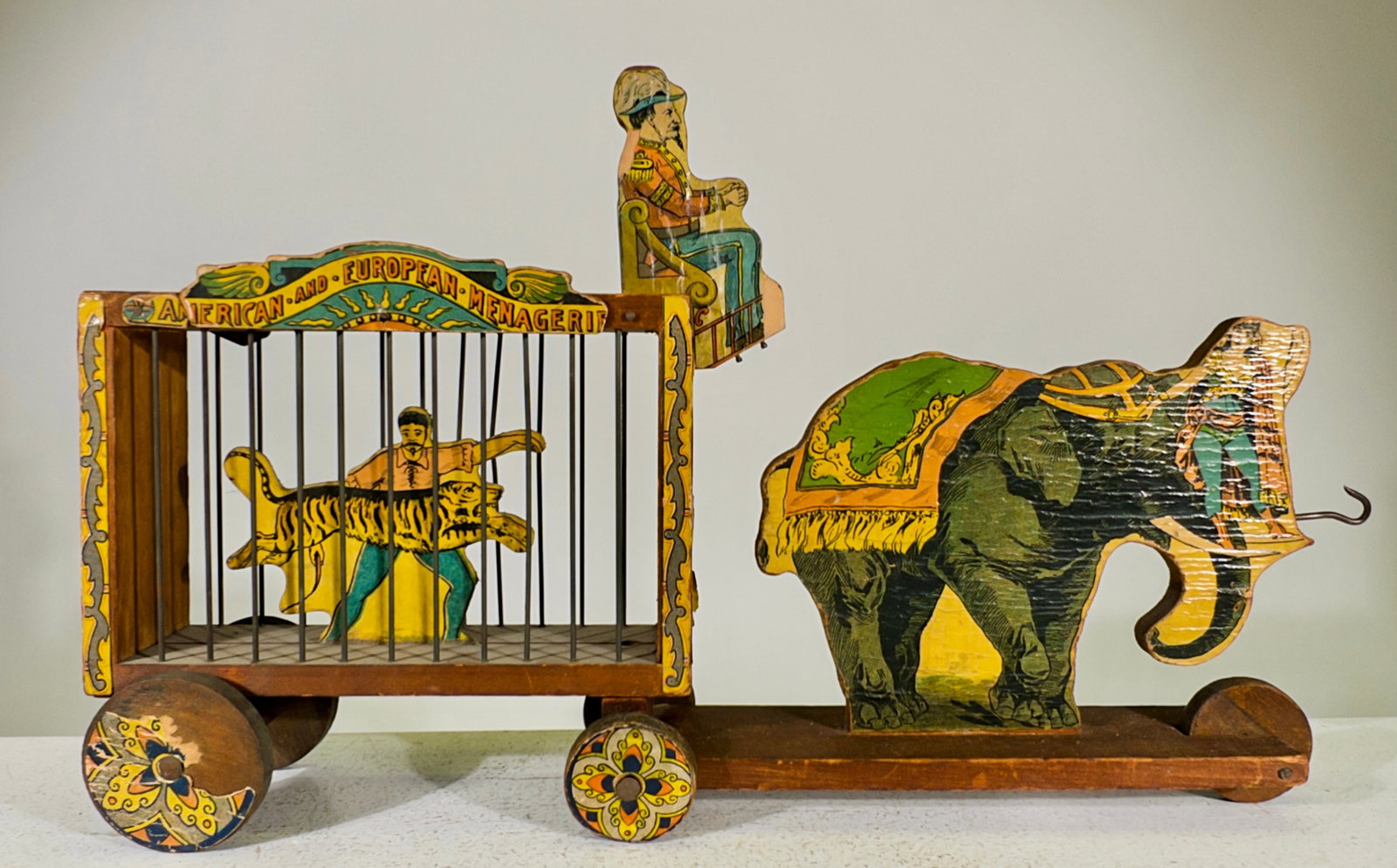 Monkey Riding Horse Circus Cage - Largest Scale (1 of 2)