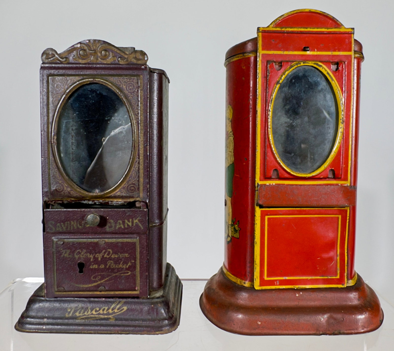 Two Tin Vending Banks (1 of 2)