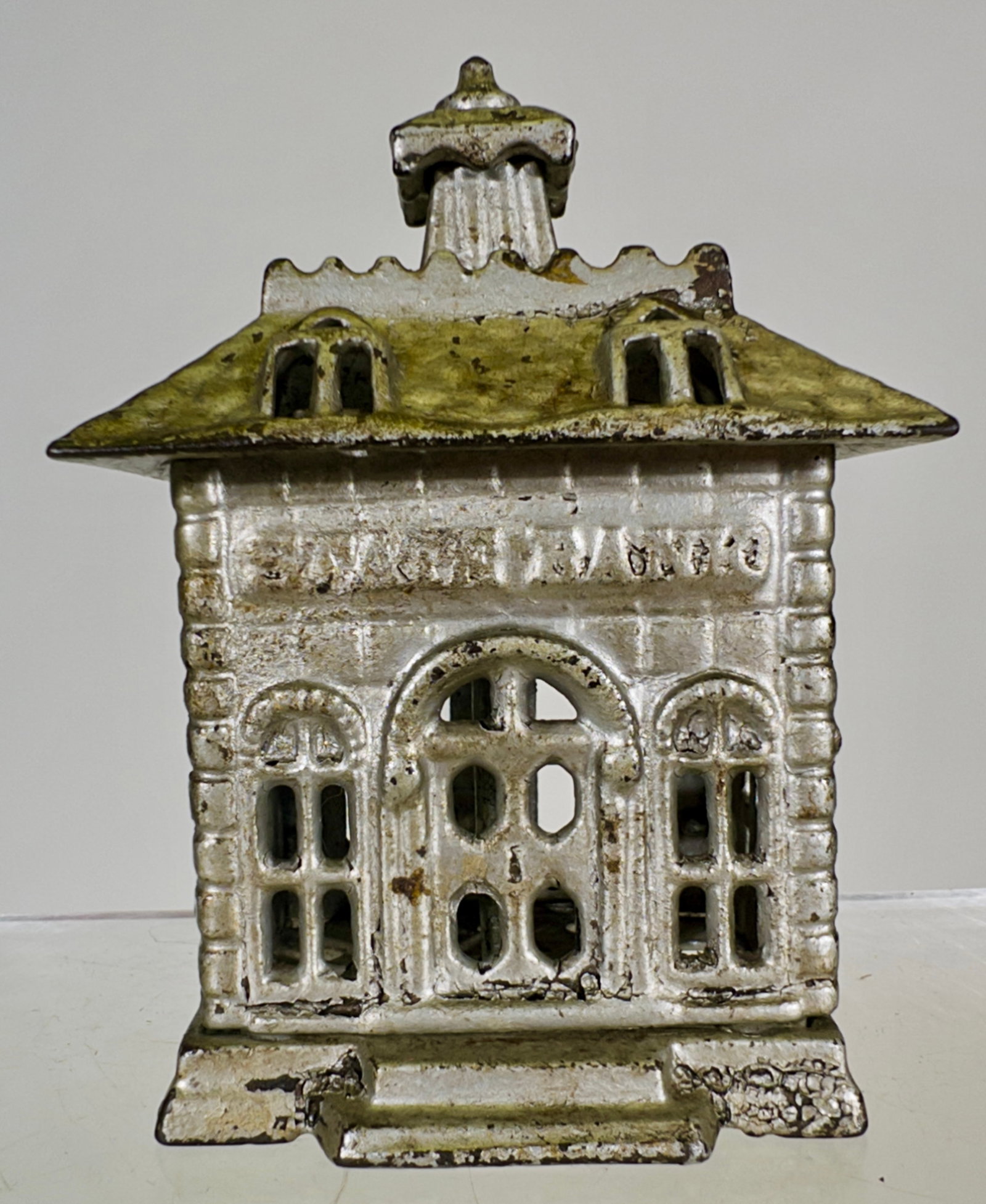 State Bank - Midsize Painted Silver (1 of 2)