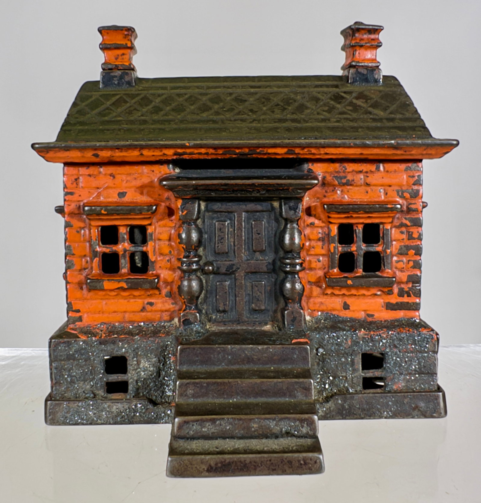 House with Basement Cast Iron Bank - Scarce (1 of 2)