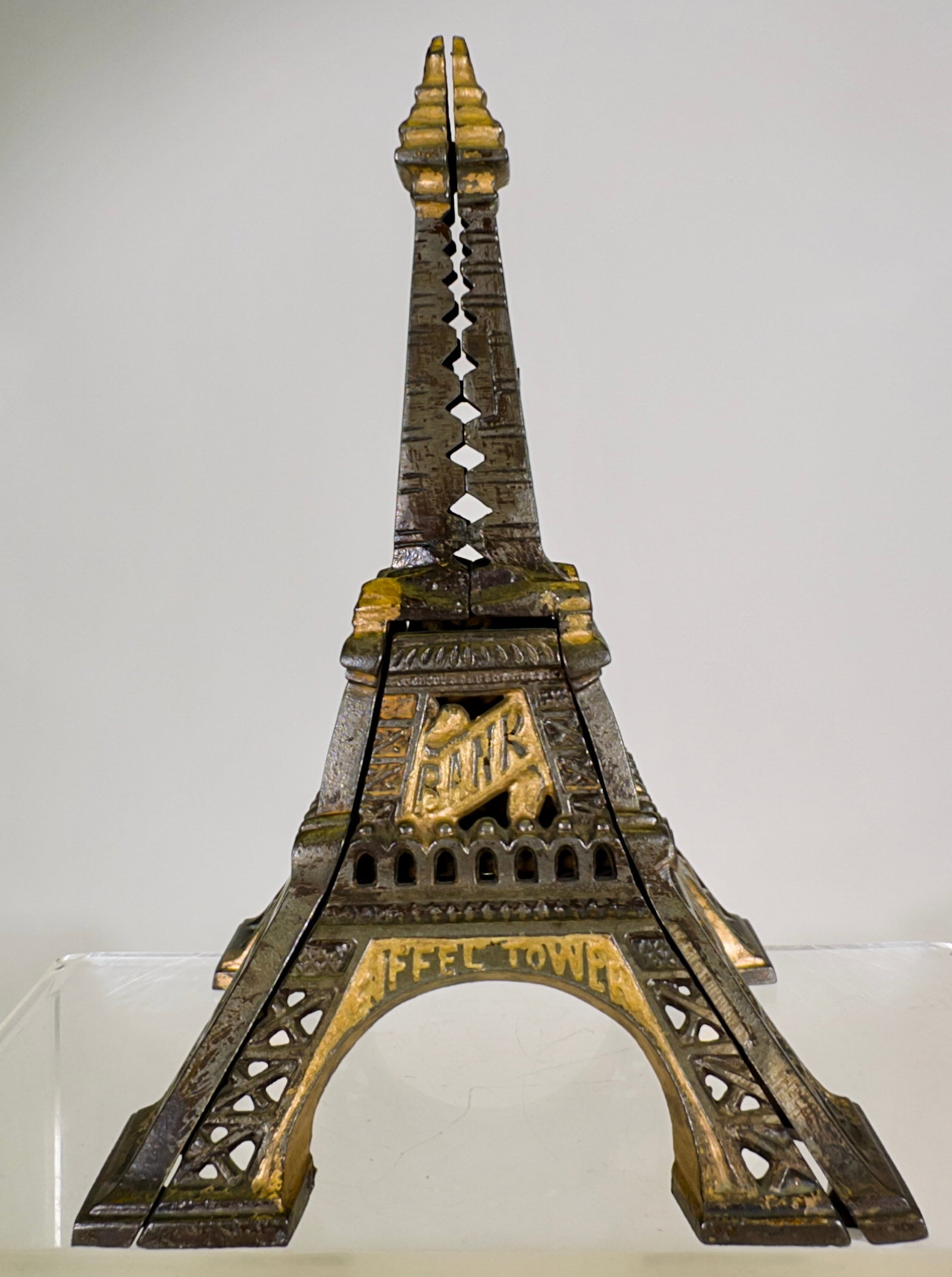 Eiffel Tower Cast Iron Still Bank - Short Version (1 of 2)