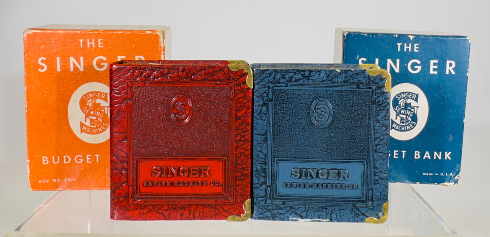 Two Singer Budget Banks - In the form of Books (1 of 2)
