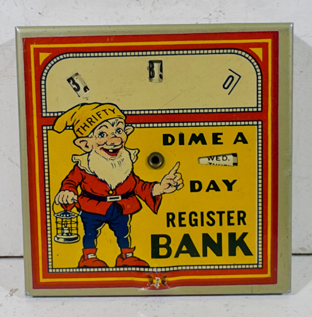 Thrifty Dime A Day Register Bank (1 of 2)