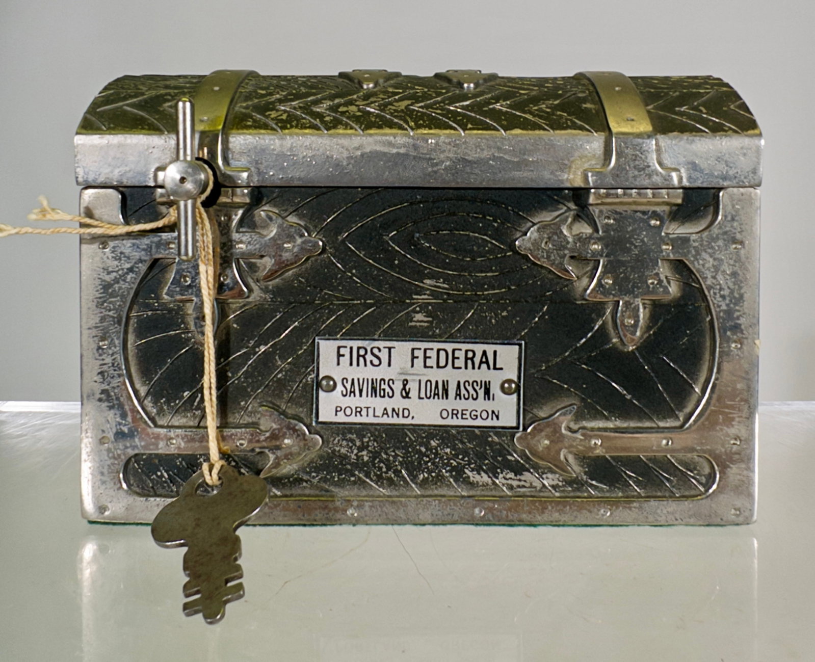 Musical Chest Mechanical Bank (1 of 2)