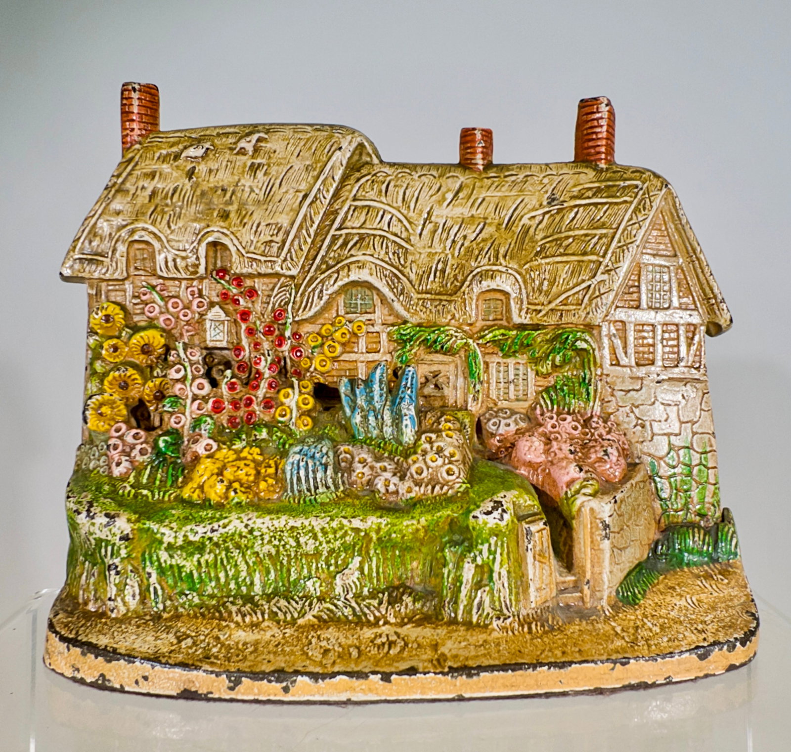 Anne Hathaway's Cottage Doorstop Cast Iron - Scarce (1 of 2)