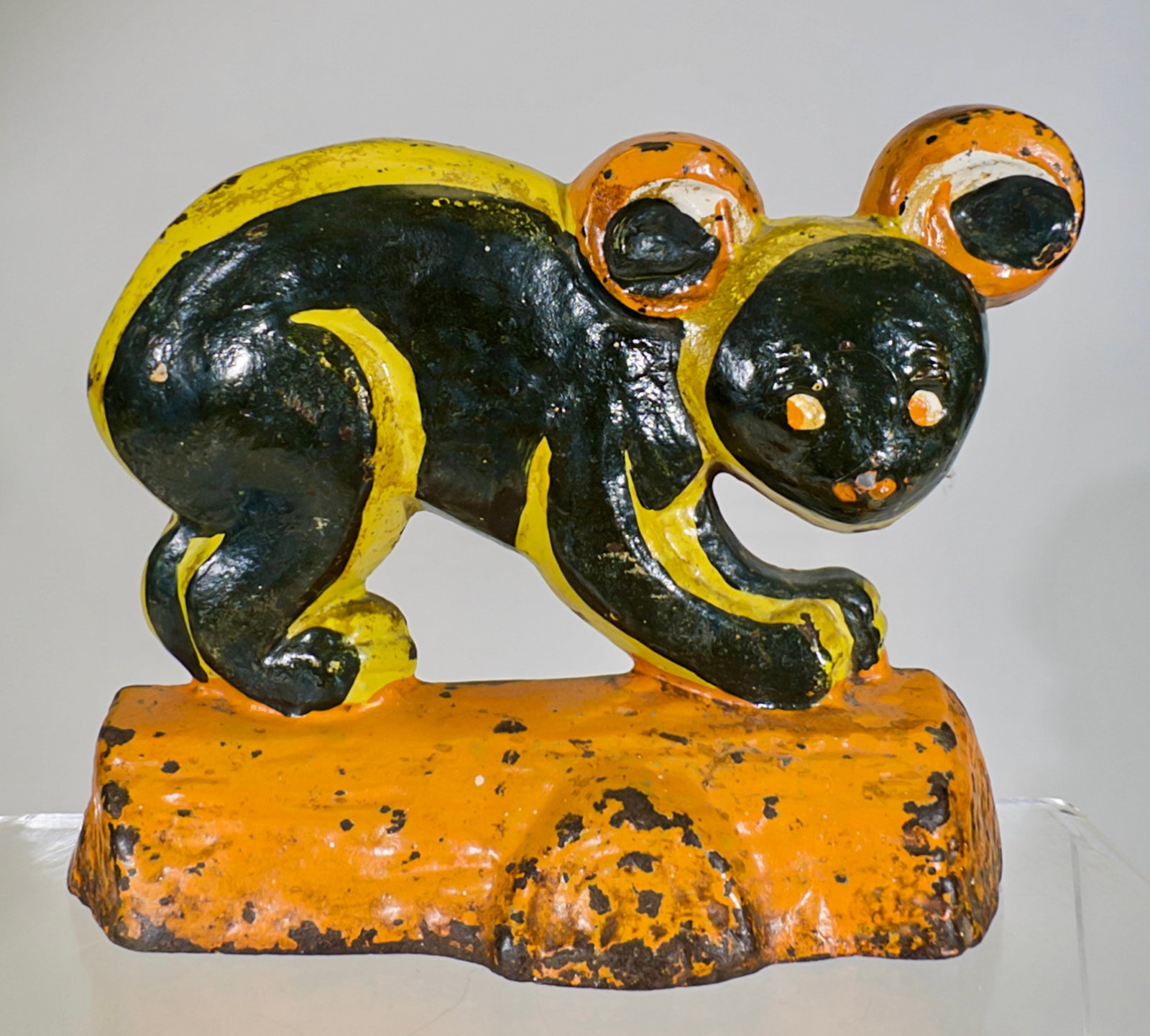 Koala Doorstop - Cast Iron: Designed by Fish - American 1930 - 6"T x 8"W