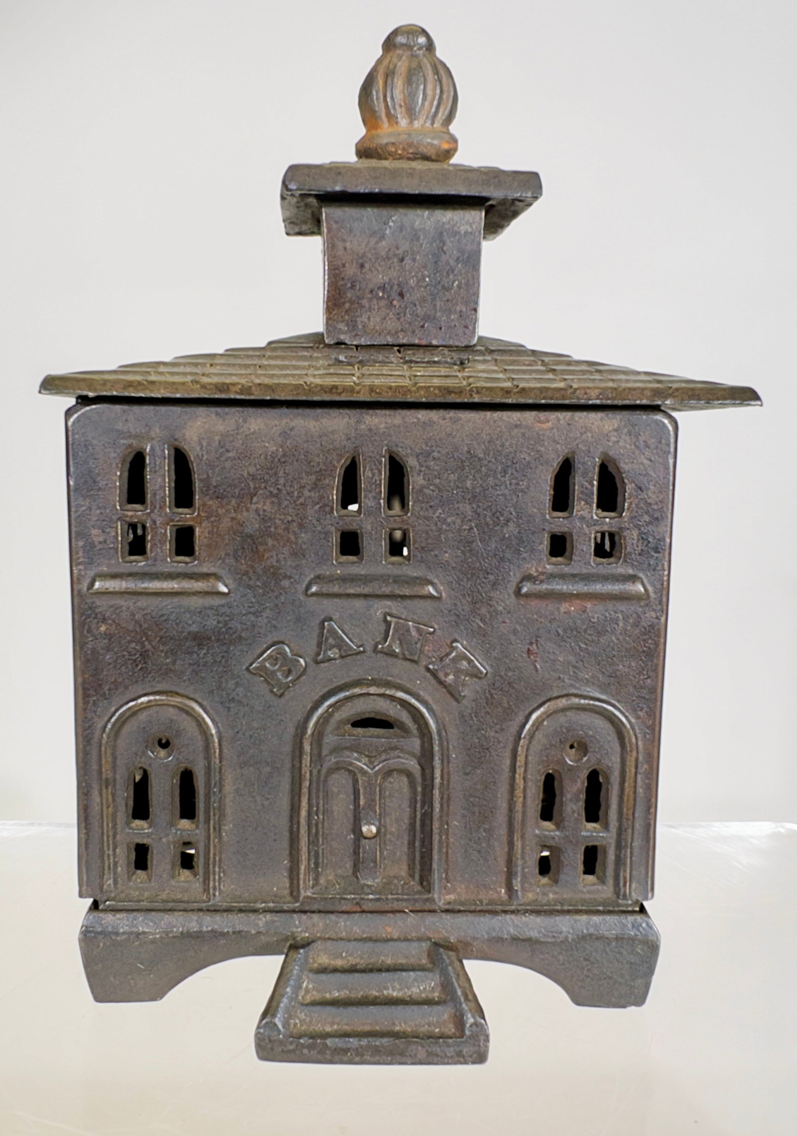 European Building Bank with Acorn Finial: Probably French 1890 - 7 1/4"T