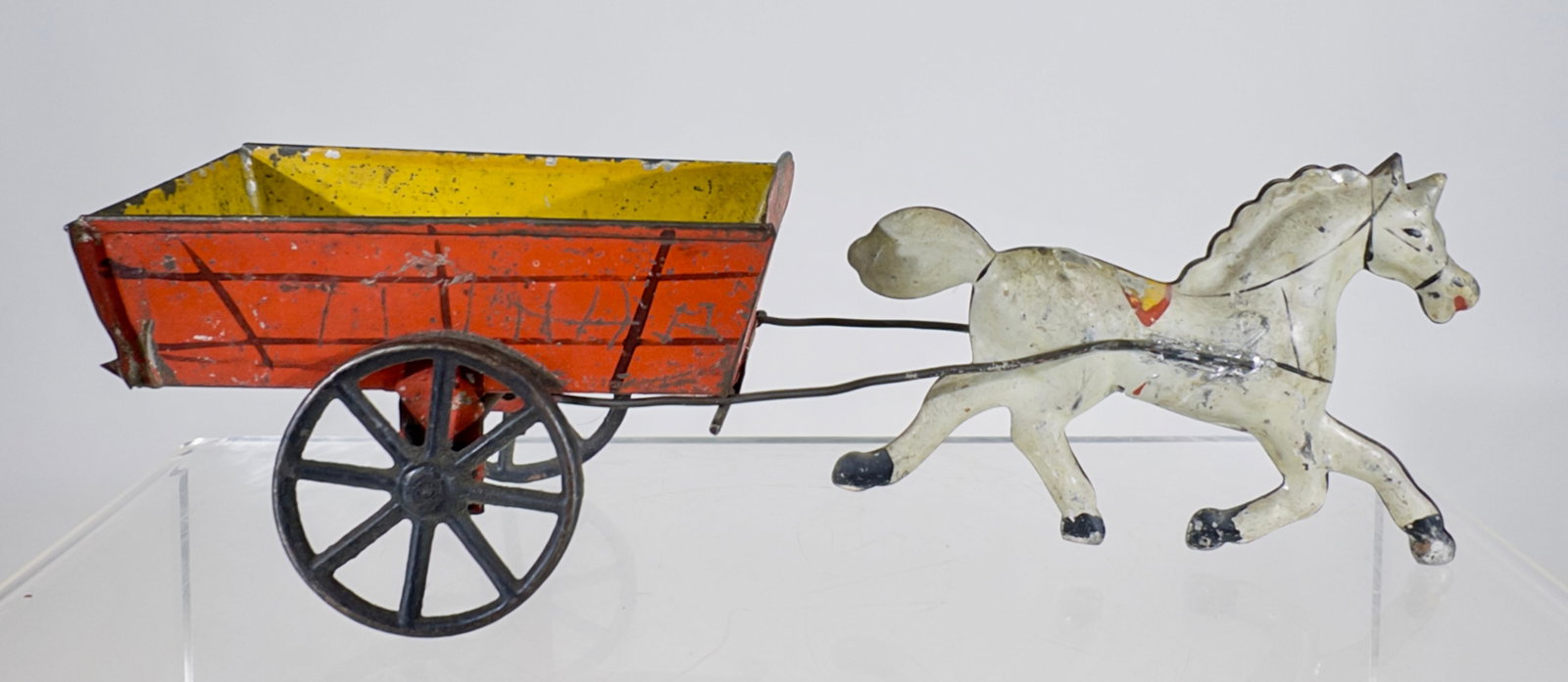 American Tin Hay Wagon: George Brown and Company - Connecticut, 1880 - 7"L