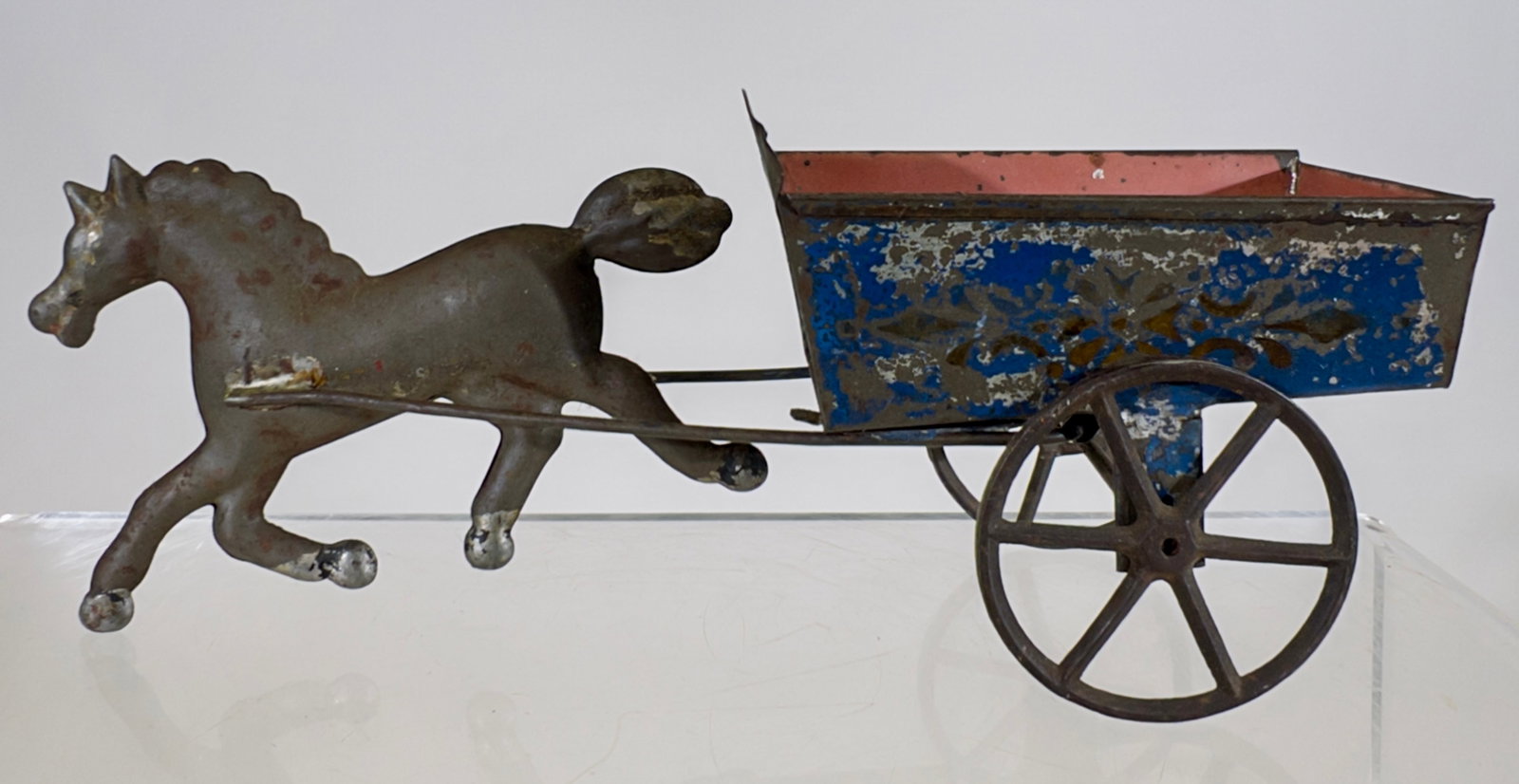 American Tin Wagon: George Brown and Company - Connecticut, 1880 - 7 1/4"L