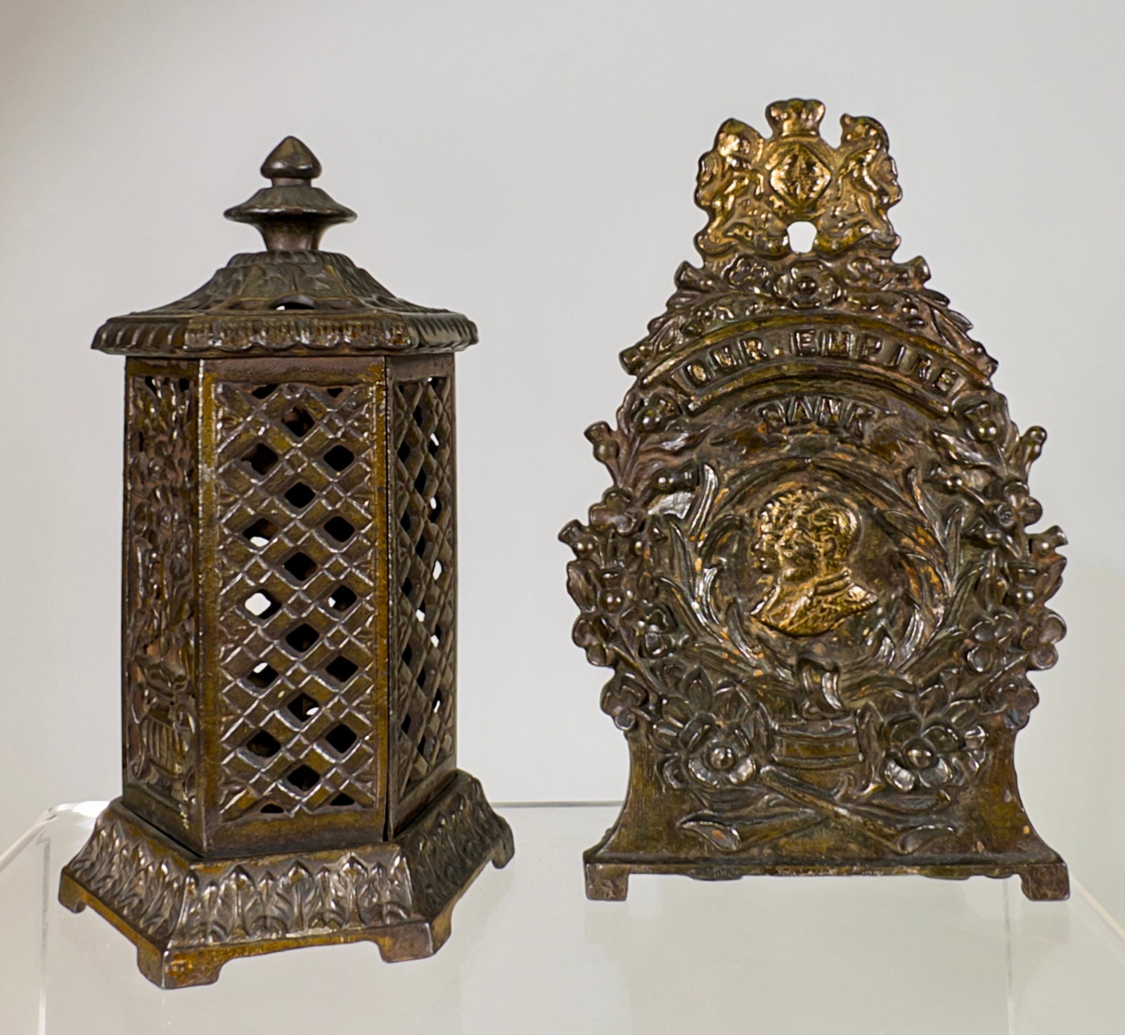 Our Empire / Floral Space Heater Banks - Cast Iron (1 of 2)