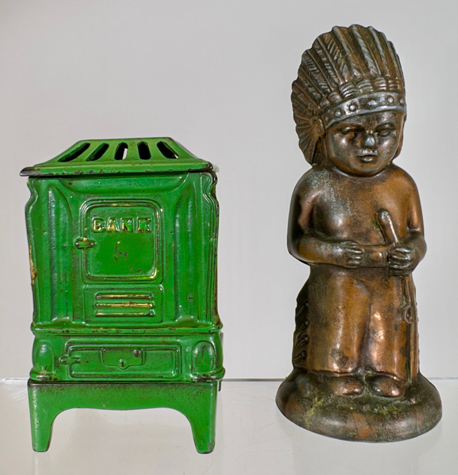 Two Still Banks: American 1930/1950 - Various Sizes