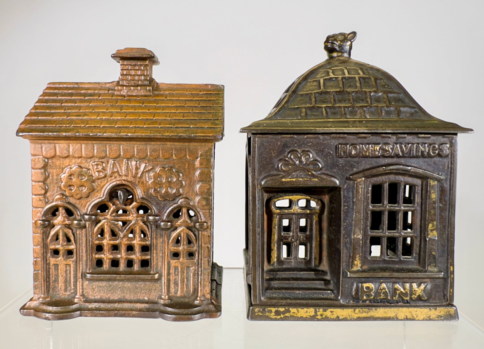Double Door / Home Savings Banks - Cast Iron (1 of 2)