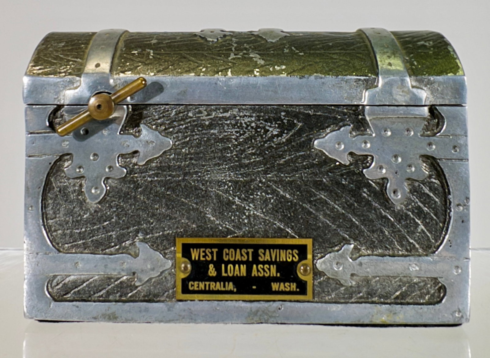 Musical Chest Mechanical Bank - Aluminum (1 of 2)