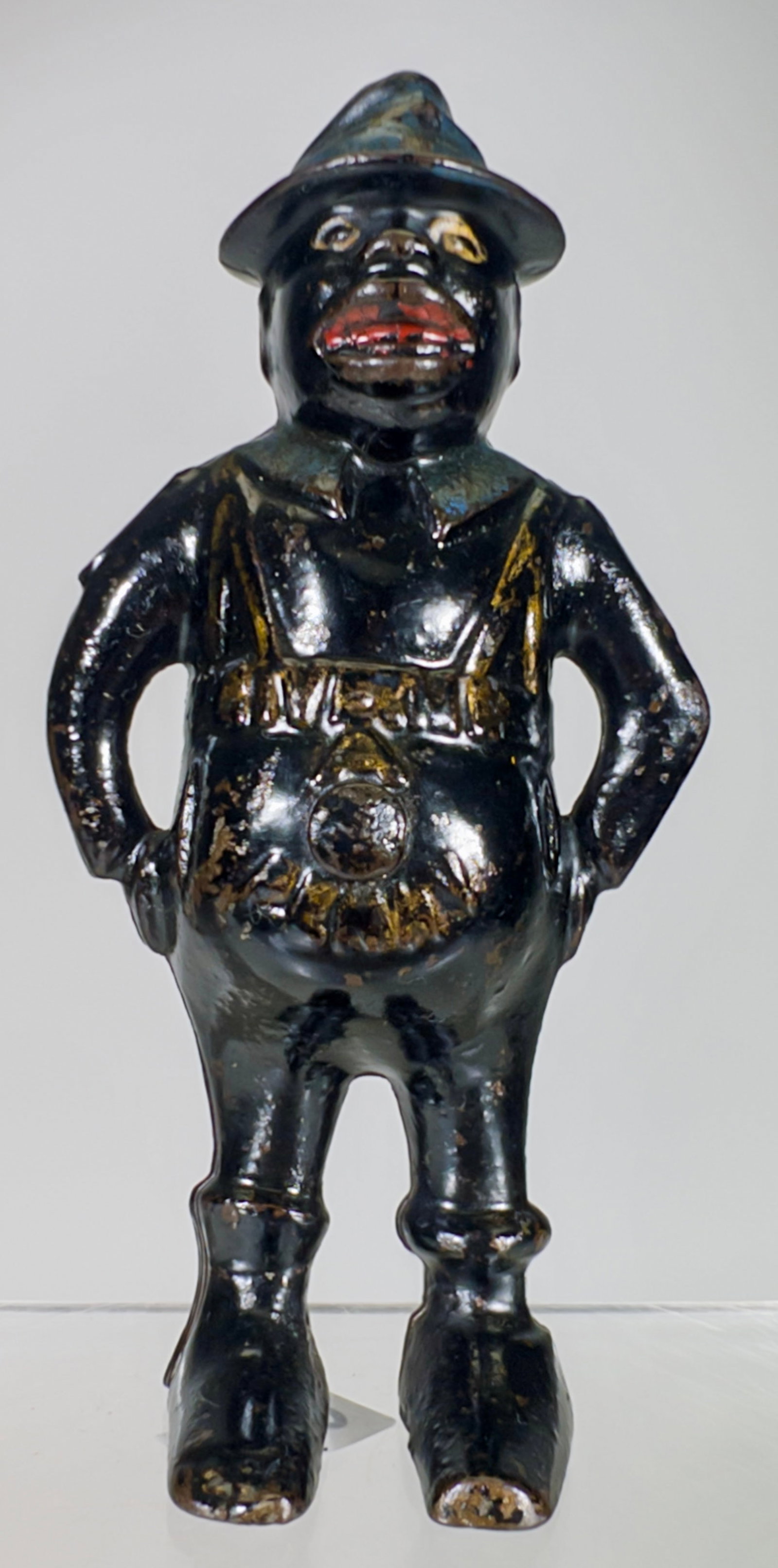 Give Me A Penny - Twistpin Cast Iron Still Bank (1 of 2)