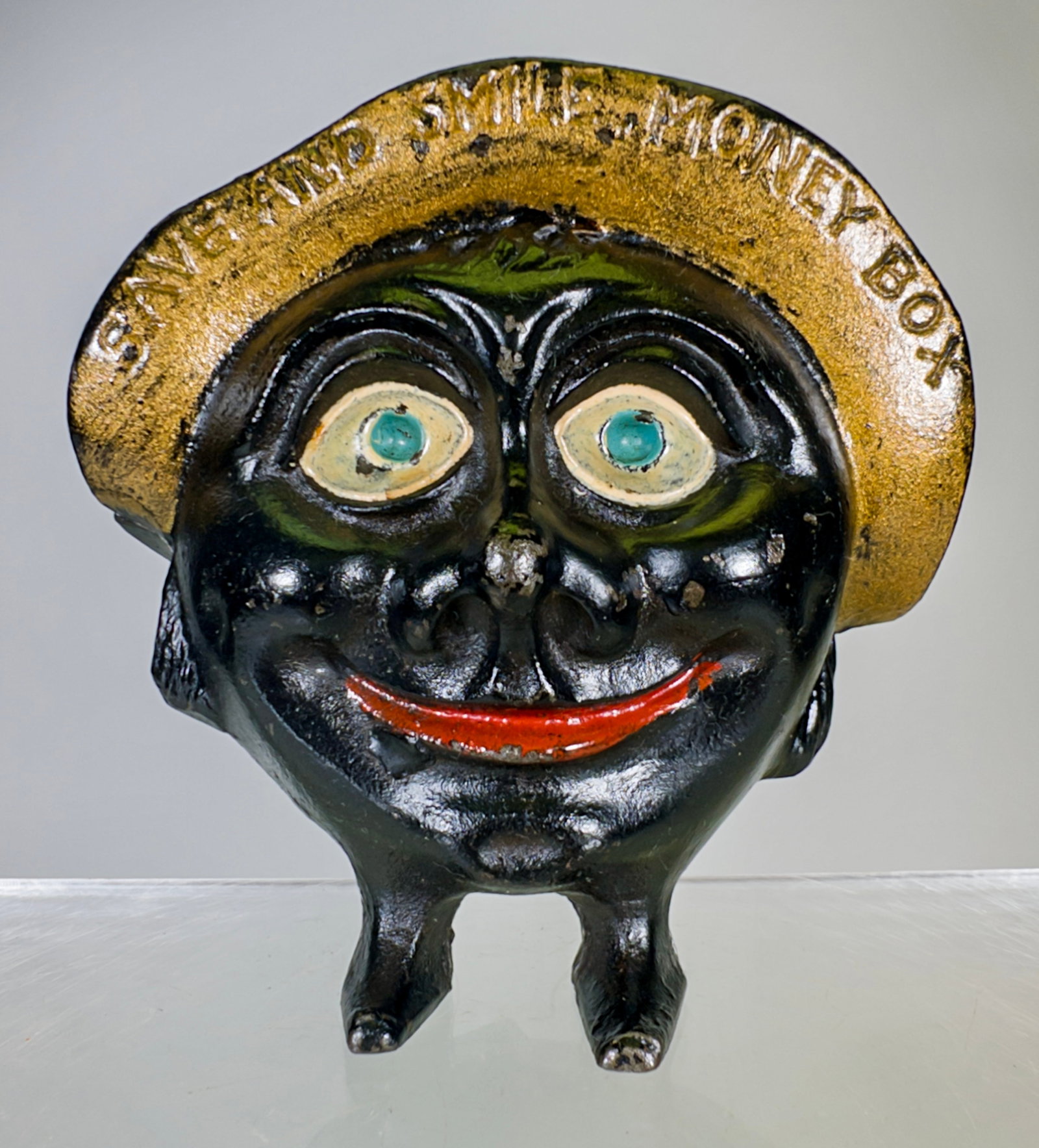 Save and Smile Money Box - Cast Iron Bank (1 of 2)