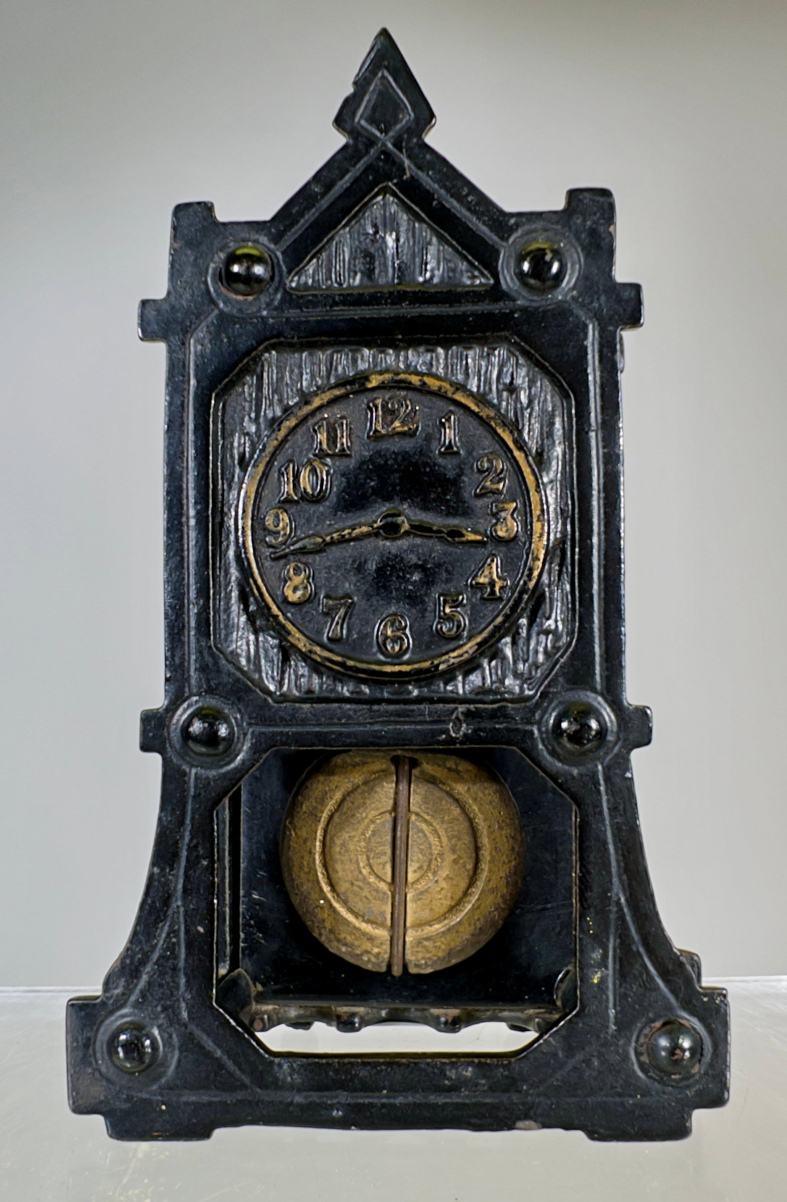 Hall Clock with Pendulum: A.C. Williams Co. - Ravenna, OH. 1930 - 5 1/2"T