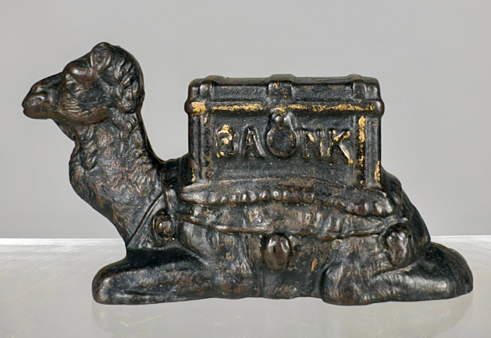 Kneeling Camel Cast Iron Bank (1 of 2)