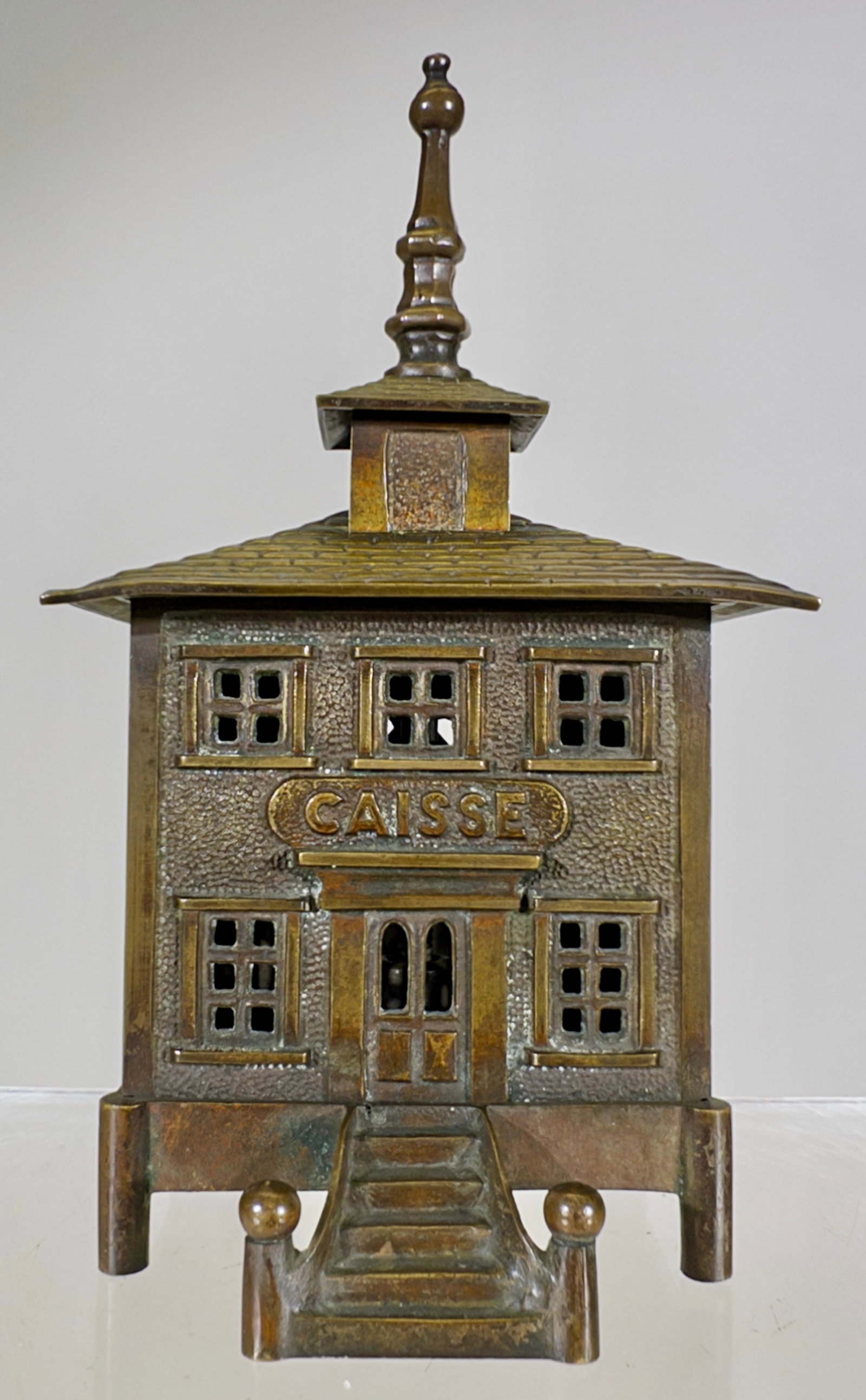 Caisse Bank Tall Finial - Brass (1 of 2)
